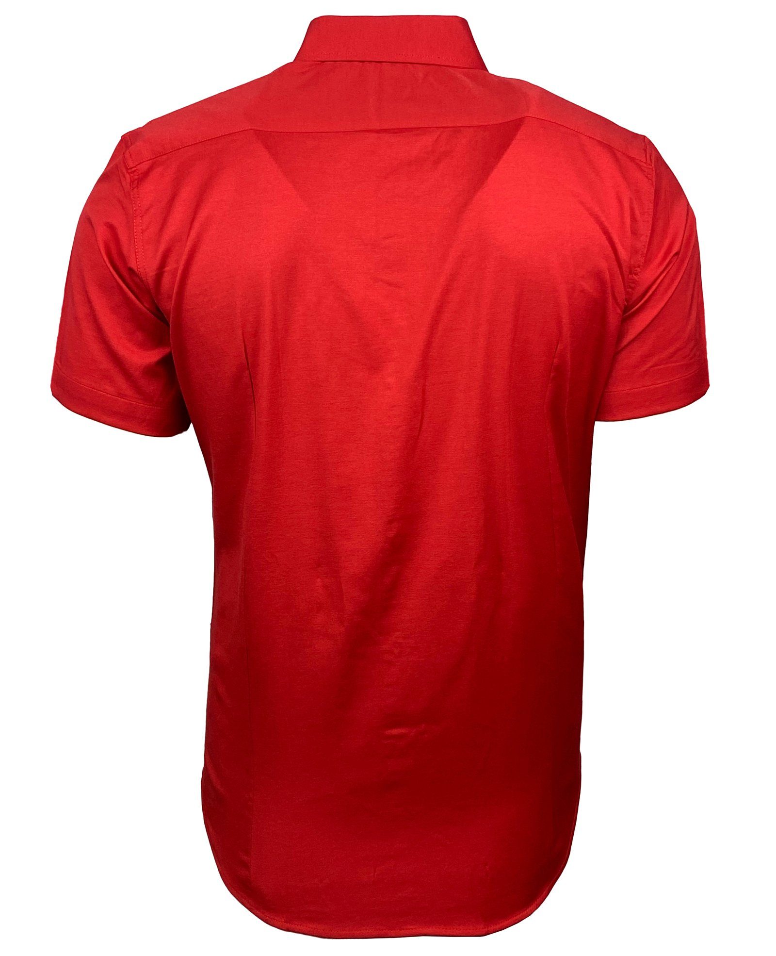Baxboy Langarmhemd Kurzarmhemd Herren Hemd Bügelleichtes Slim Fit Kentkragen Uni B-455