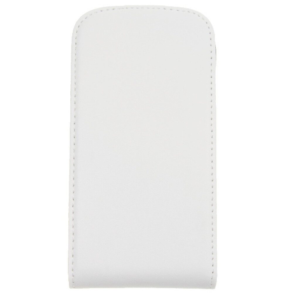 Handytasche Slim Leder Flip Hülle Handyhülle für Galaxy S3 mini weiß 4250710515691 (Flip Cover)