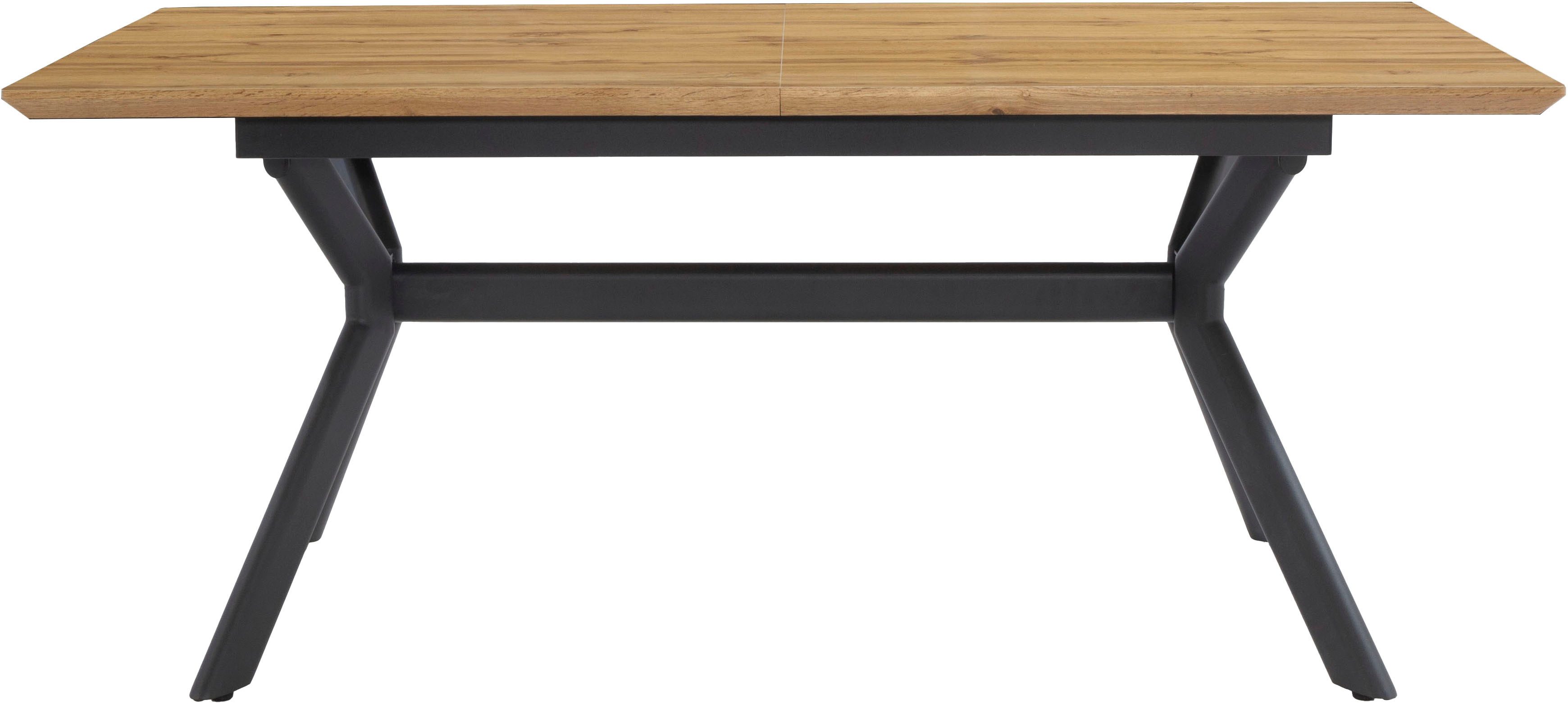 Jockenhöfer Gruppe Esstisch Massimo, 2-fach ausziehbar (180-220-260x100cm), Metallgestell