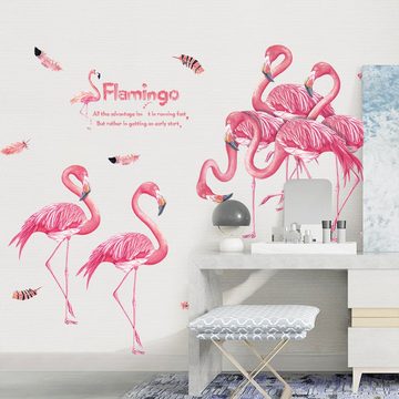 Dedom Aufkleber Wandaufkleber,Flamingo dekorative Malerei,Dekorative Aufkleber