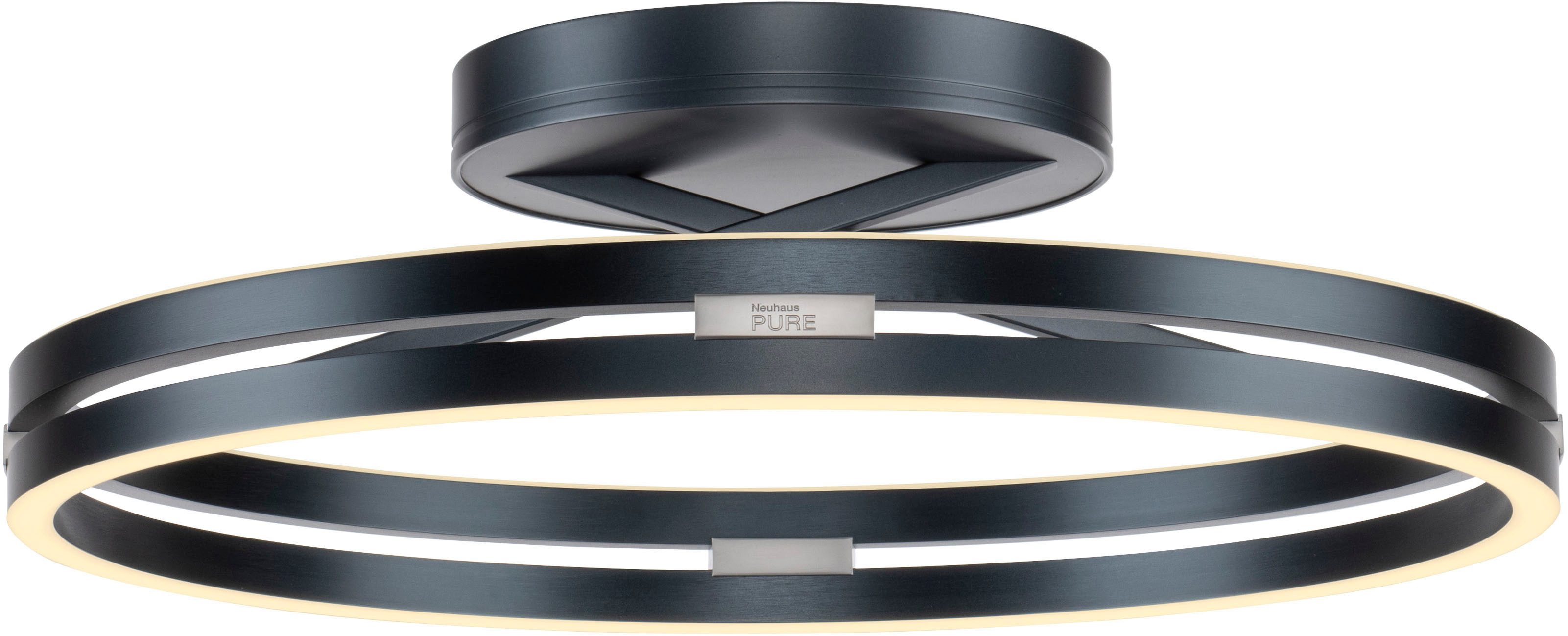 Neuhaus PURE LED Deckenleuchte PURE Loop, CCT - über Fernbedienung, LED fest integriert, warmweiß - kaltweiß, Dimmbar über Fernbedienung, CCT, separat steuerbar