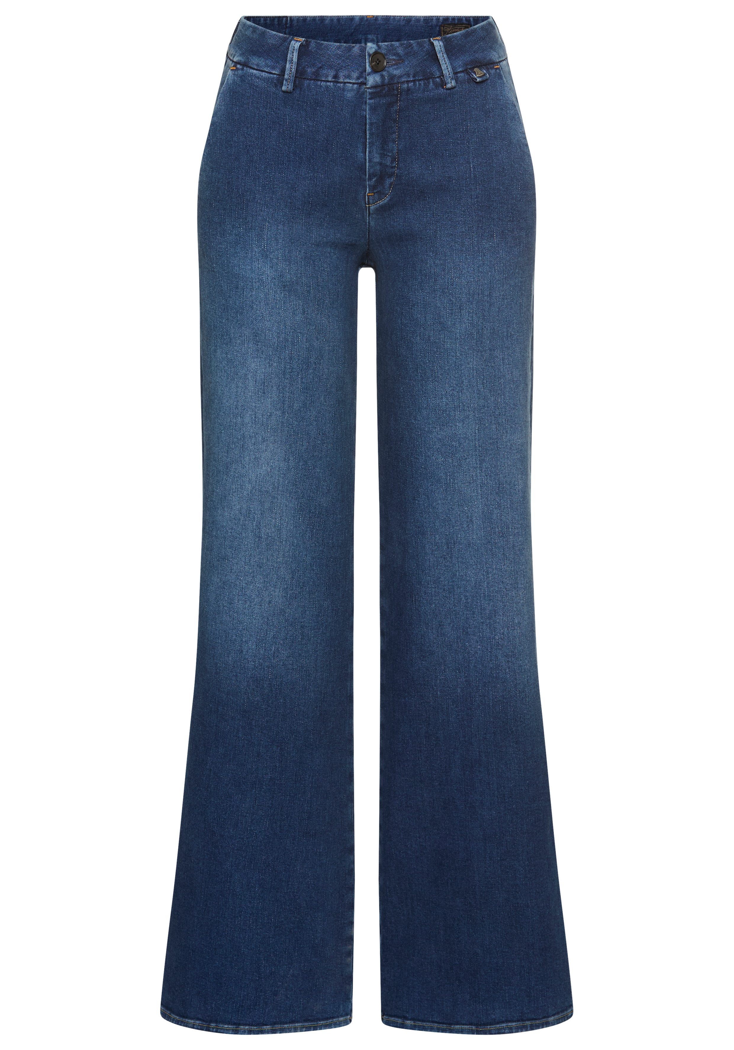 Schlagjeans Lovely Flared Denim Cashmere Touch