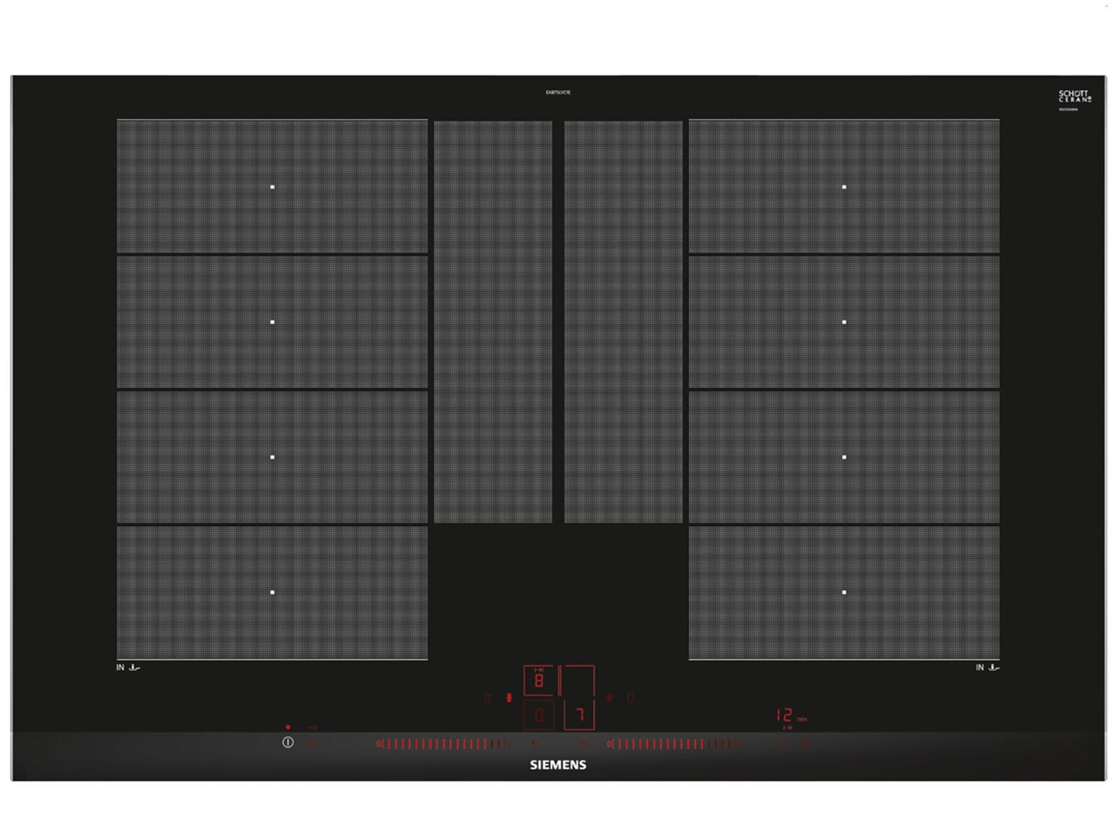 SIEMENS Induktions-Kochfeld EX875LYC1E, autark, Powerboost-Funktion, Timer, powerMove