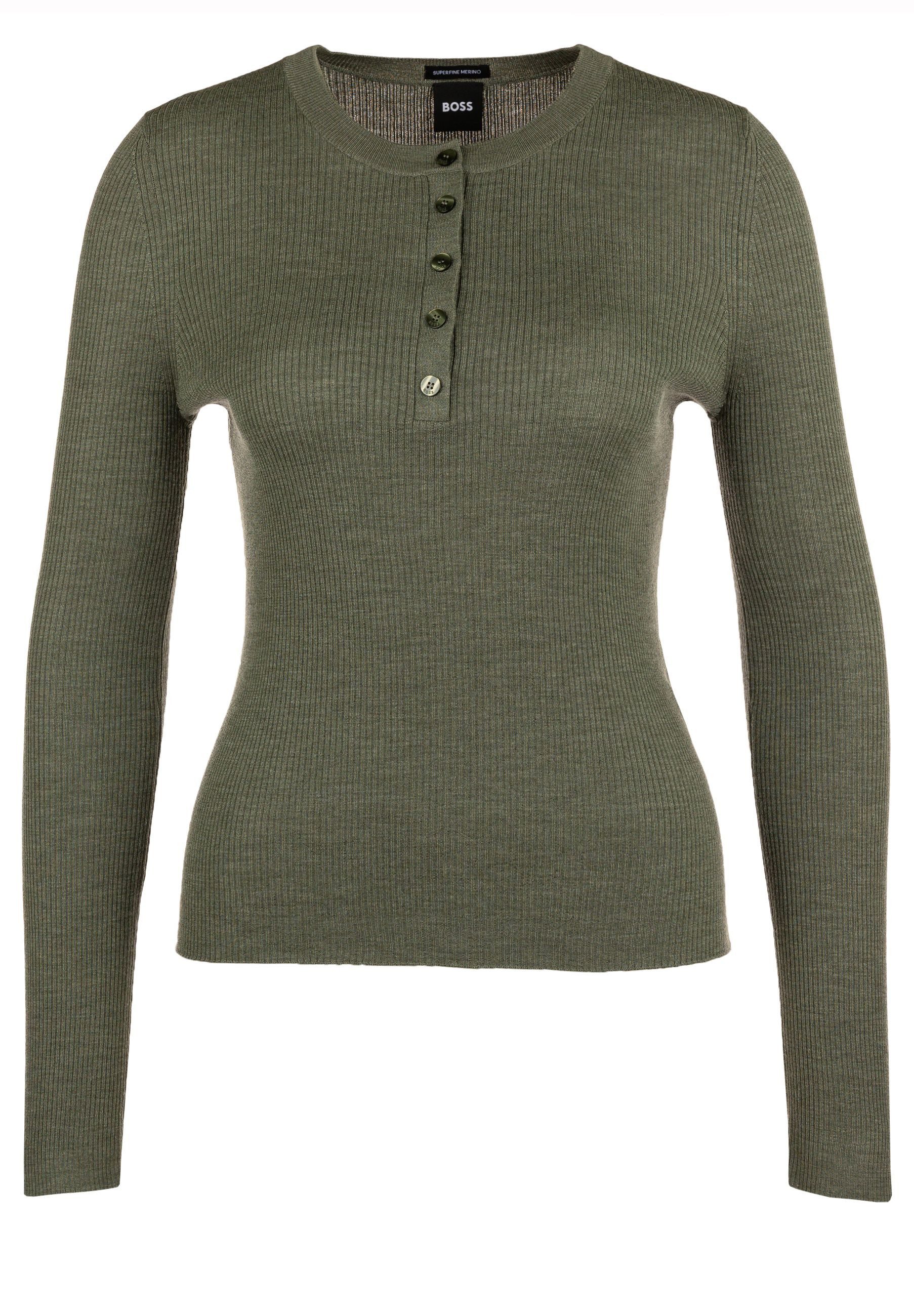 BOSS Strickpullover Feliconia aus Merinowolle (1-tlg)