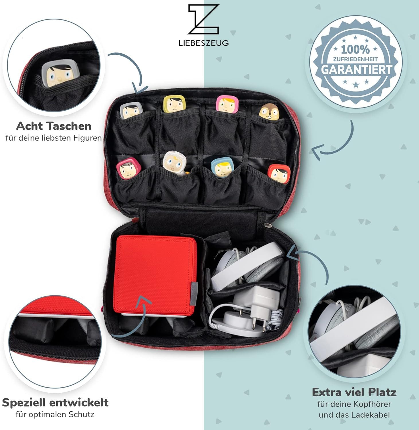Liebeszeug Aufbewahrungstasche Tasche kompatibel mit Toniebox Tragetasche – Bild 4 von 5