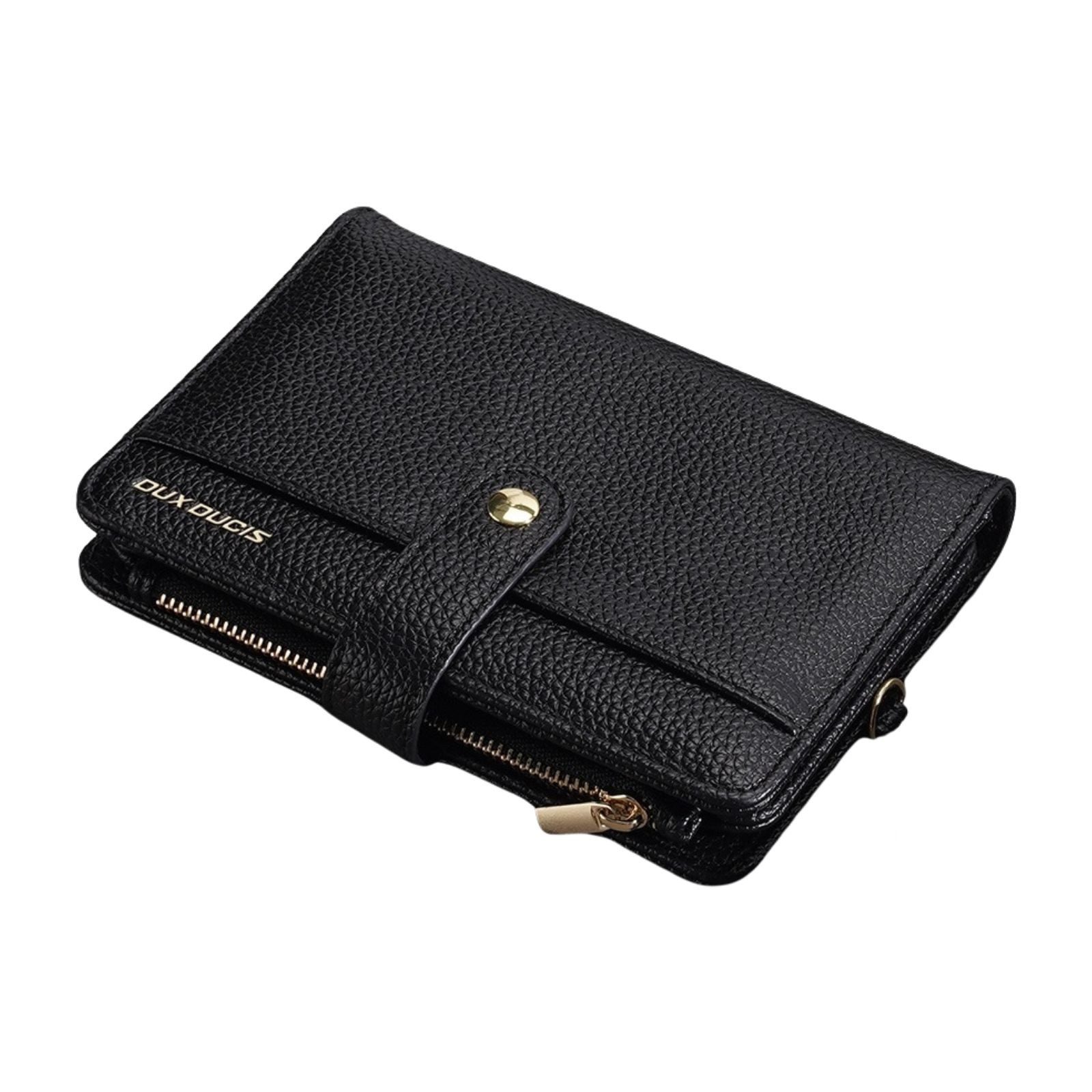 Dux Ducis Brieftasche Reisebeutel – RFID-Blocker Passhülle mit Schulterband & Fächern