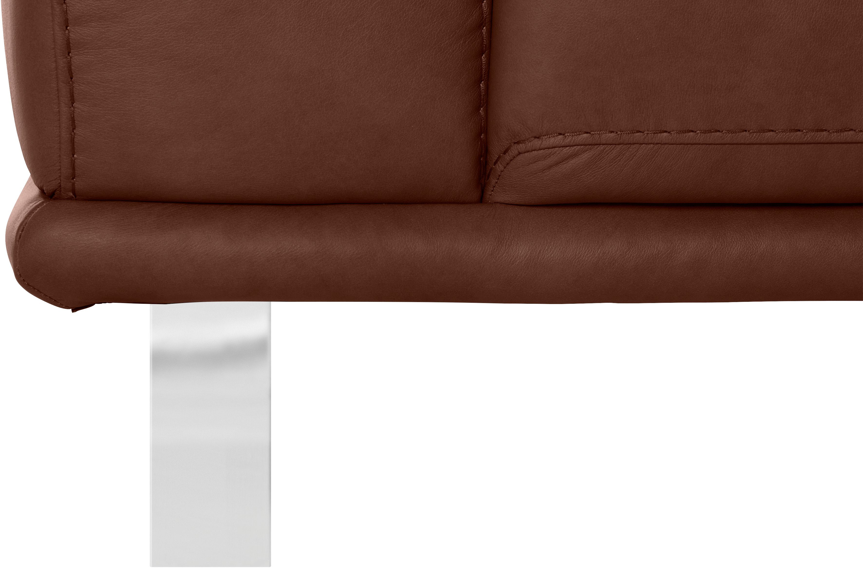 2,5-Sitzer W.SCHILLIG in Metallkufen Breite mit Chrom glänzend, cm 232 montanaa,