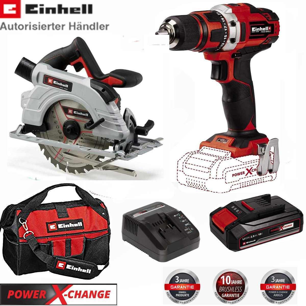 Einhell Akku-Bohrschrauber Bohrschrauber, Handkreissäger, Akku 2.5 günstig online kaufen