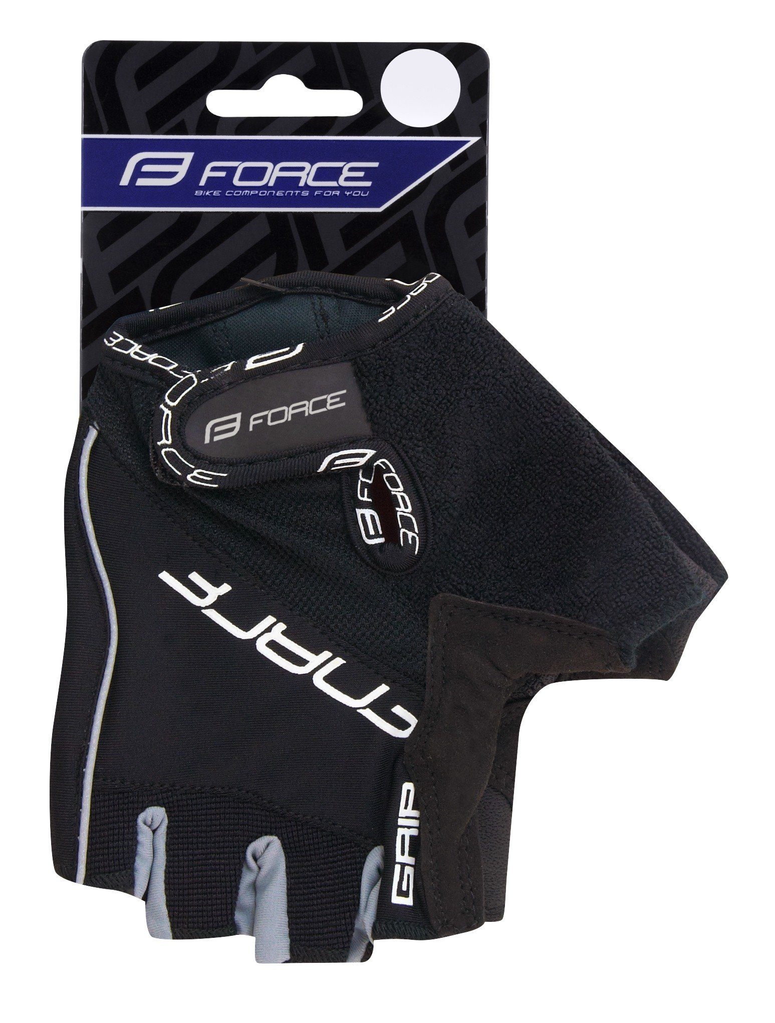 FORCE Fahrradhandschuhe Handschuhe FORCE GRIP schwarz