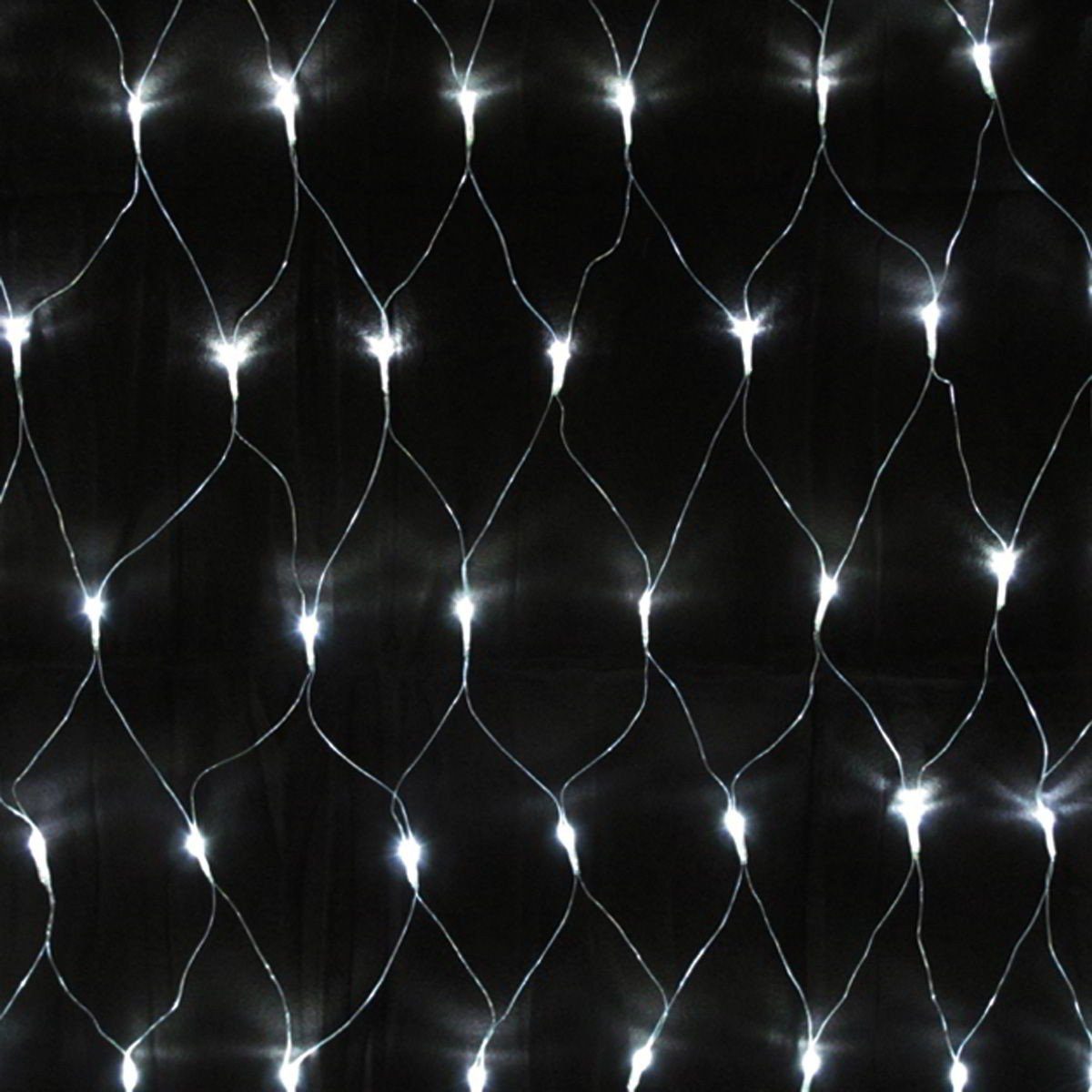 Linder Lichterkette LED Lichternetz weiß 300x300cm Weihnachts- und Pavillionbeleuchtung, für Innen- und Außenbereiche