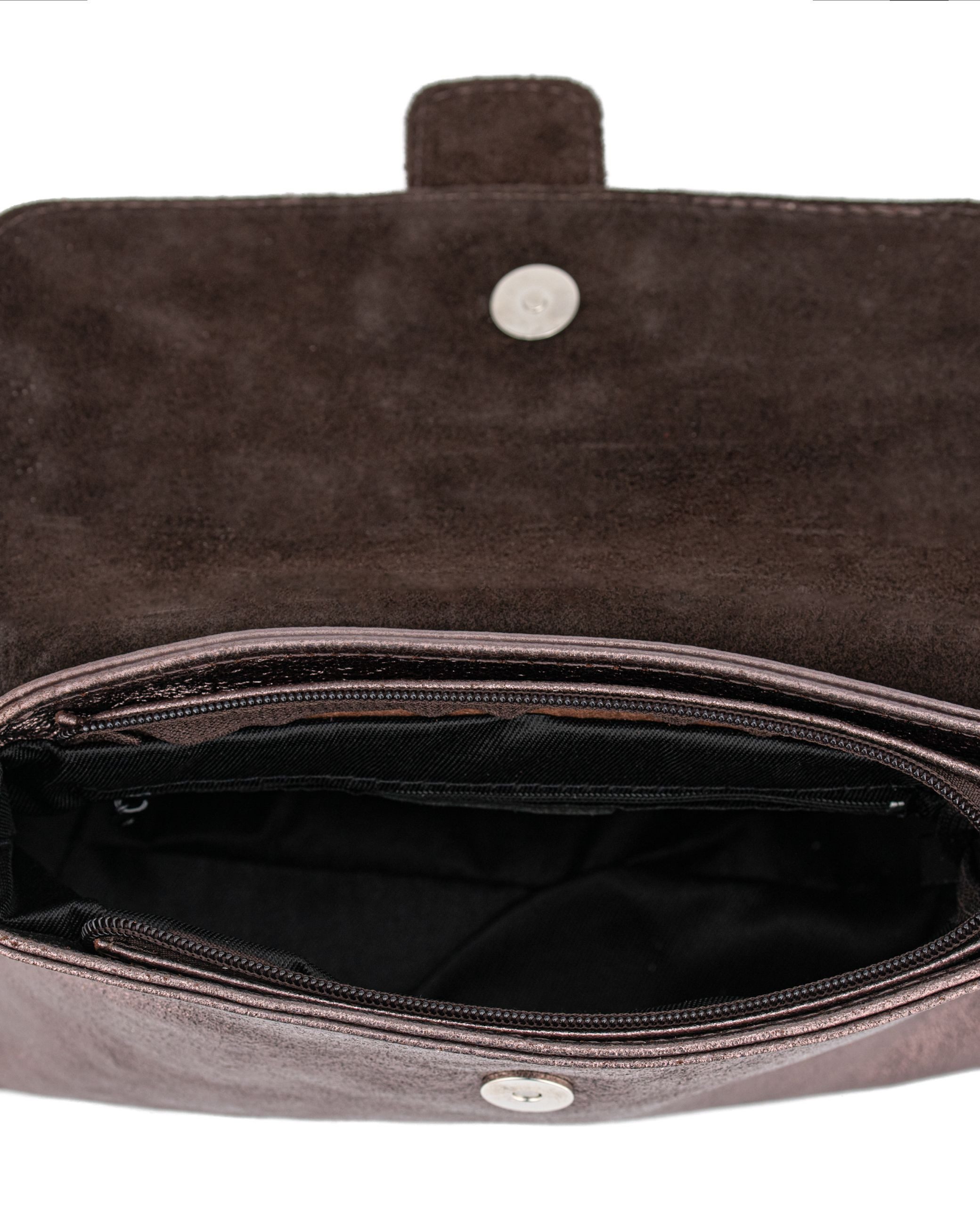 Caspar Clutch elegante Damen Leder Handtasche - Premium Line - Modell No.848, leicht, elegant & unempfindlich - 100% Echtleder - Handmade in Italy