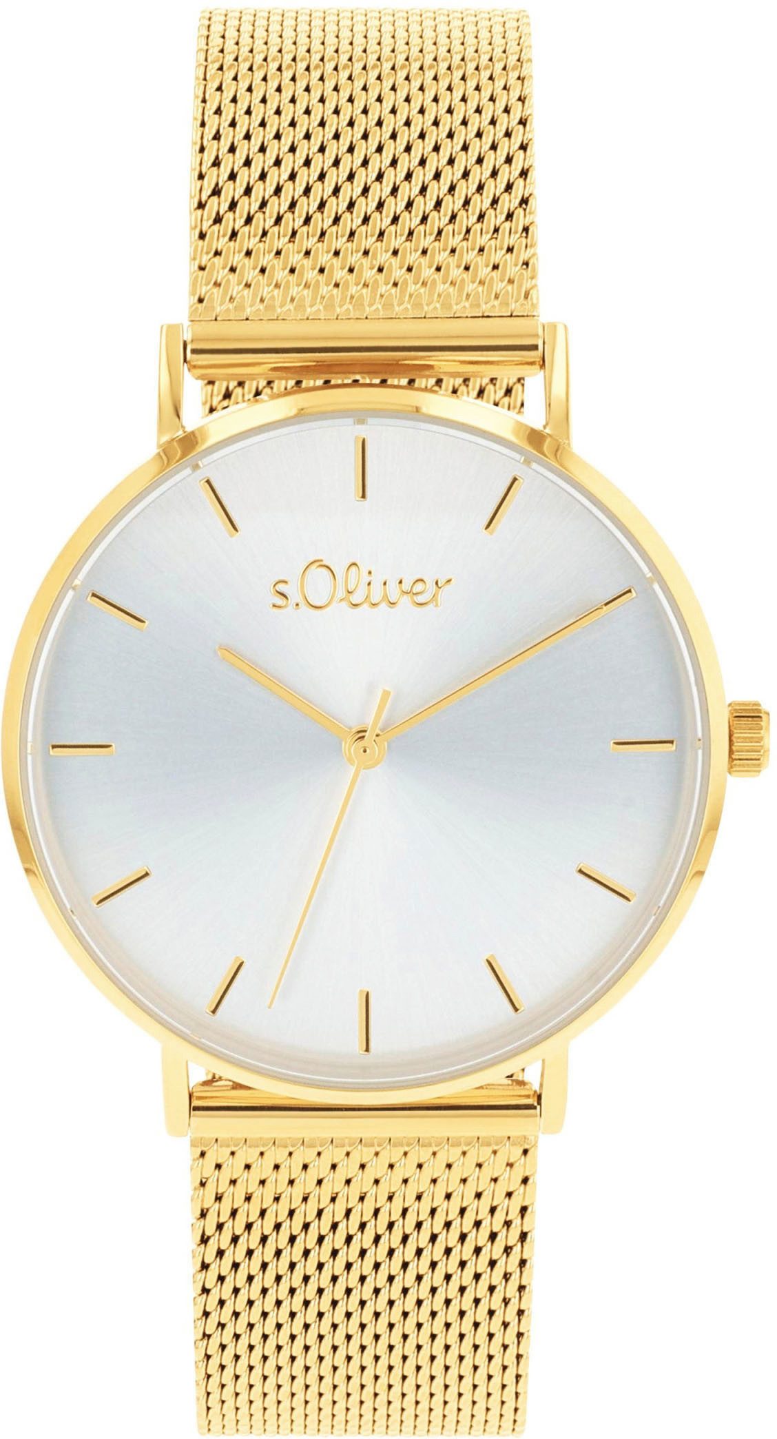 s.Oliver Quarzuhr 2033517, Armbanduhr, Damenuhr, analog, günstig online kaufen