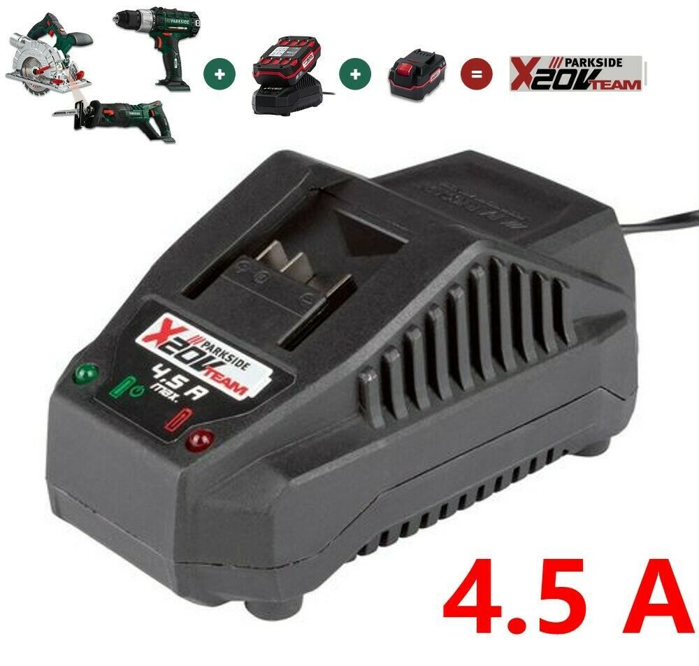 Parkside PARKSIDE Ladegerät »PLG 20 «, 120 Watt, 4.5 A 30 min Ladezeit
