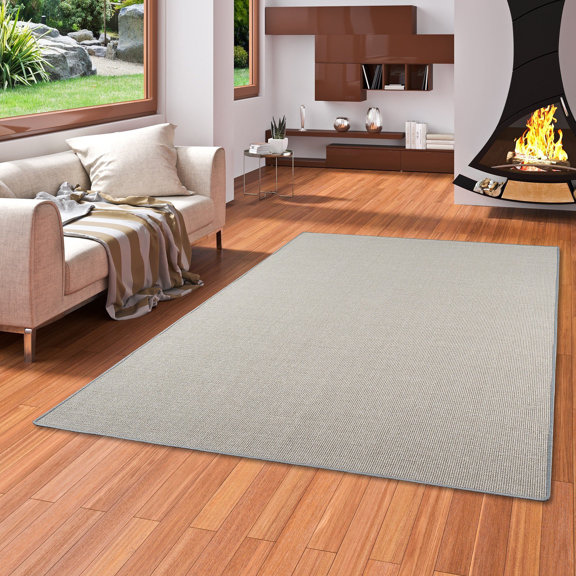 Snapstyle Sisalteppich Sisal Natur Teppich Klassisch, Eckig, Höhe: 6 mm