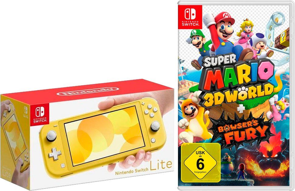 Nintendo Switch Lite, inkl. Mario 3D World + Bowser's Fury online kaufen |  OTTO
