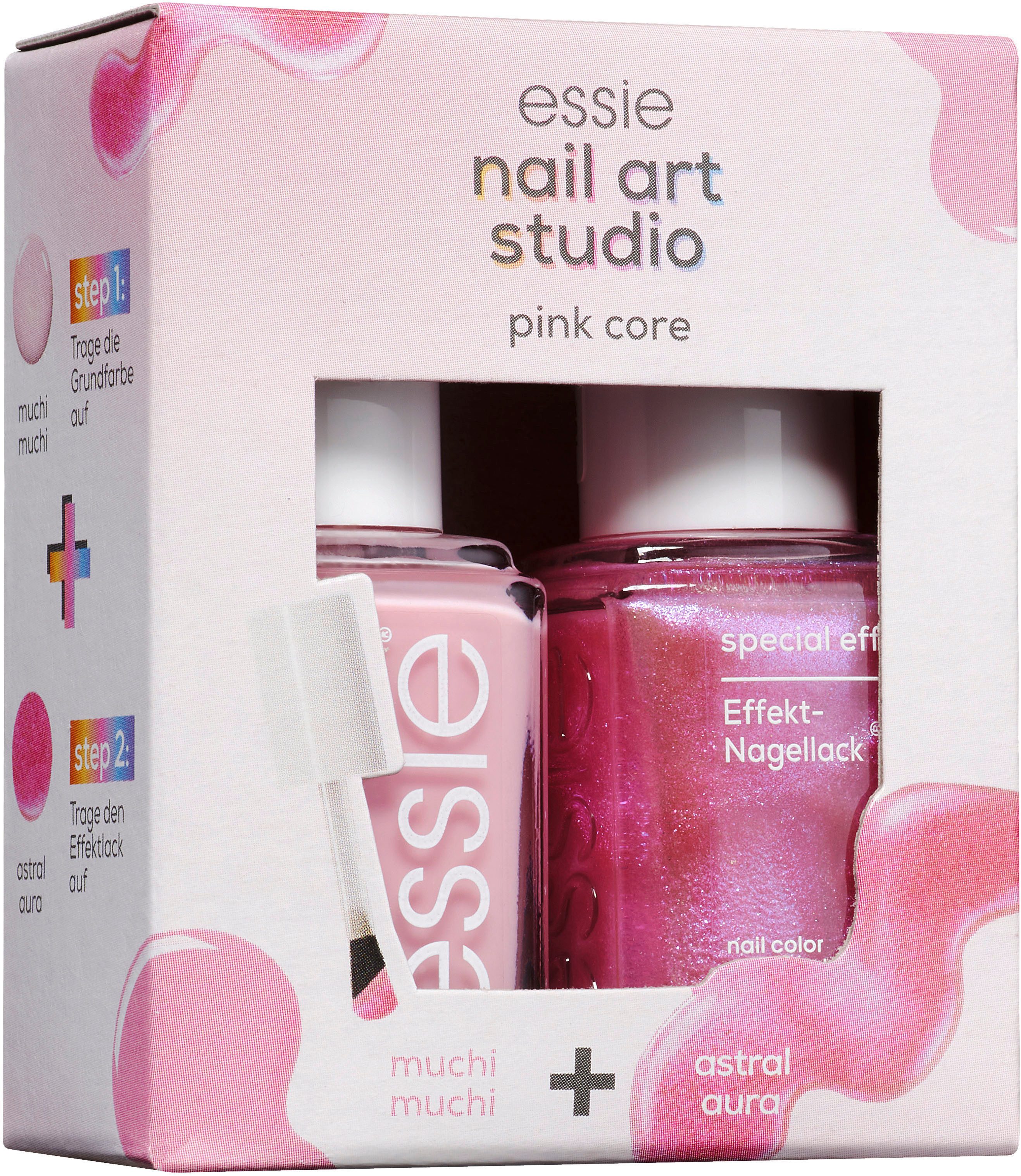essie Nagellack-Set Essie Nagellack Nail Art Studio Set, Hochwertig, langanhaltend, deckende Farbkraft und glatte Nägel.