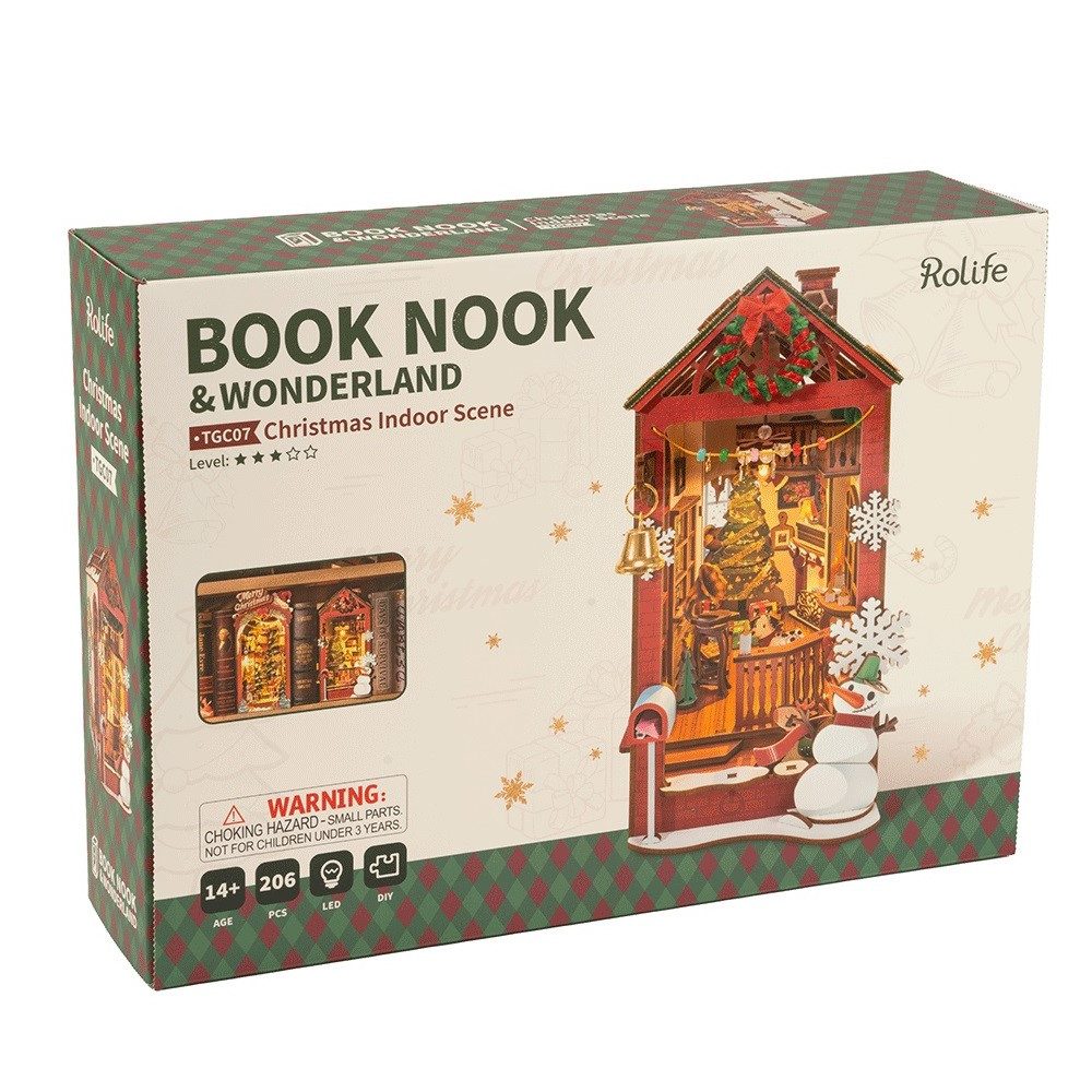 ROLIFE 3D-Puzzle Book Nook "Christmas Indoor Scene", 206 Puzzleteile günstig online kaufen