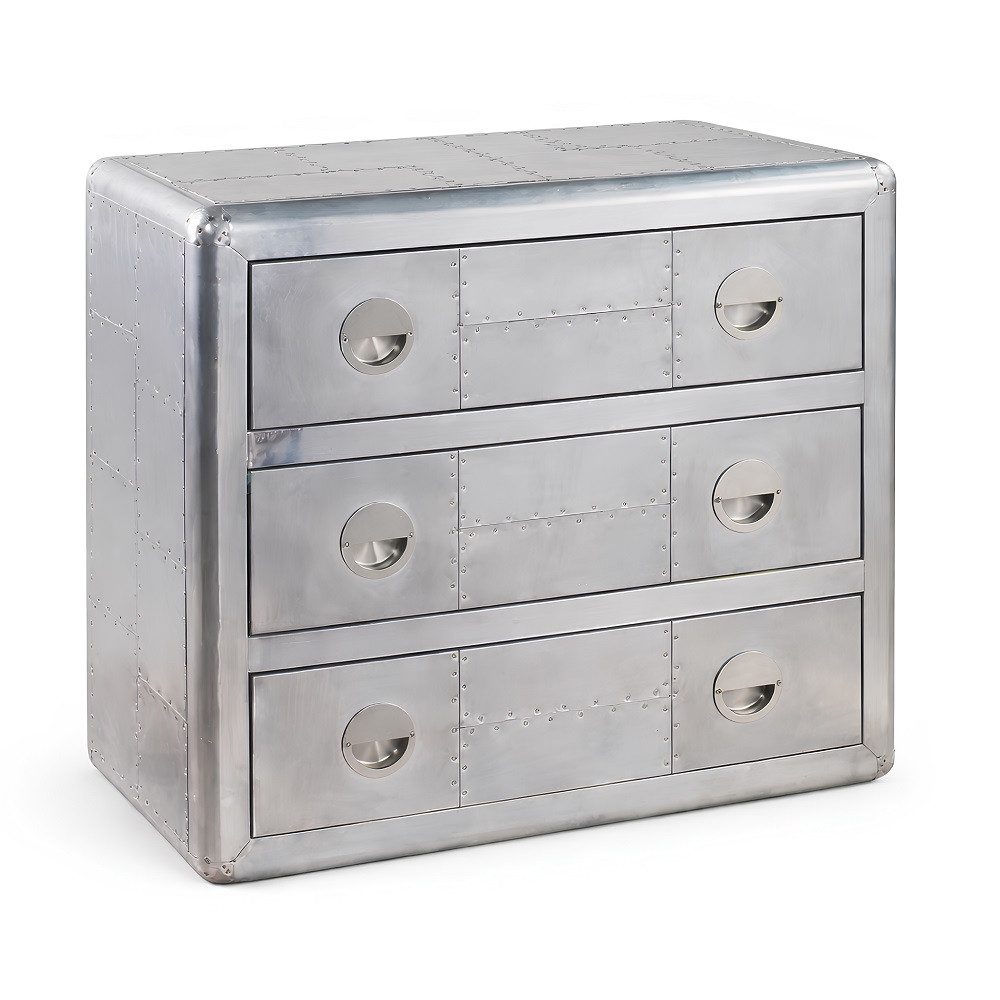 JVmoebel Kommode Vintage Retro Kommode aus Holz mit Schubladen im Aviator-Stil (1 St., Kommode), Made in Europa