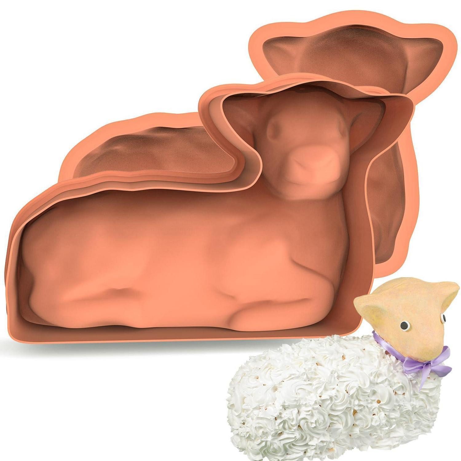 LuxusKollektion Backform Backform Osterlamm 3D Silikon 30.5cm