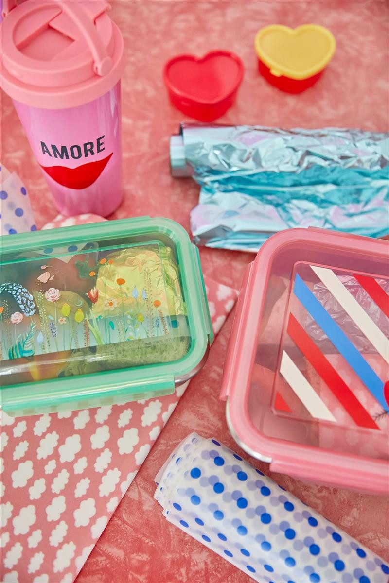 rice Lunchbox Rice Edelstahl Lunchbox Frühstücksdose Blumenwiese Summer Flowers