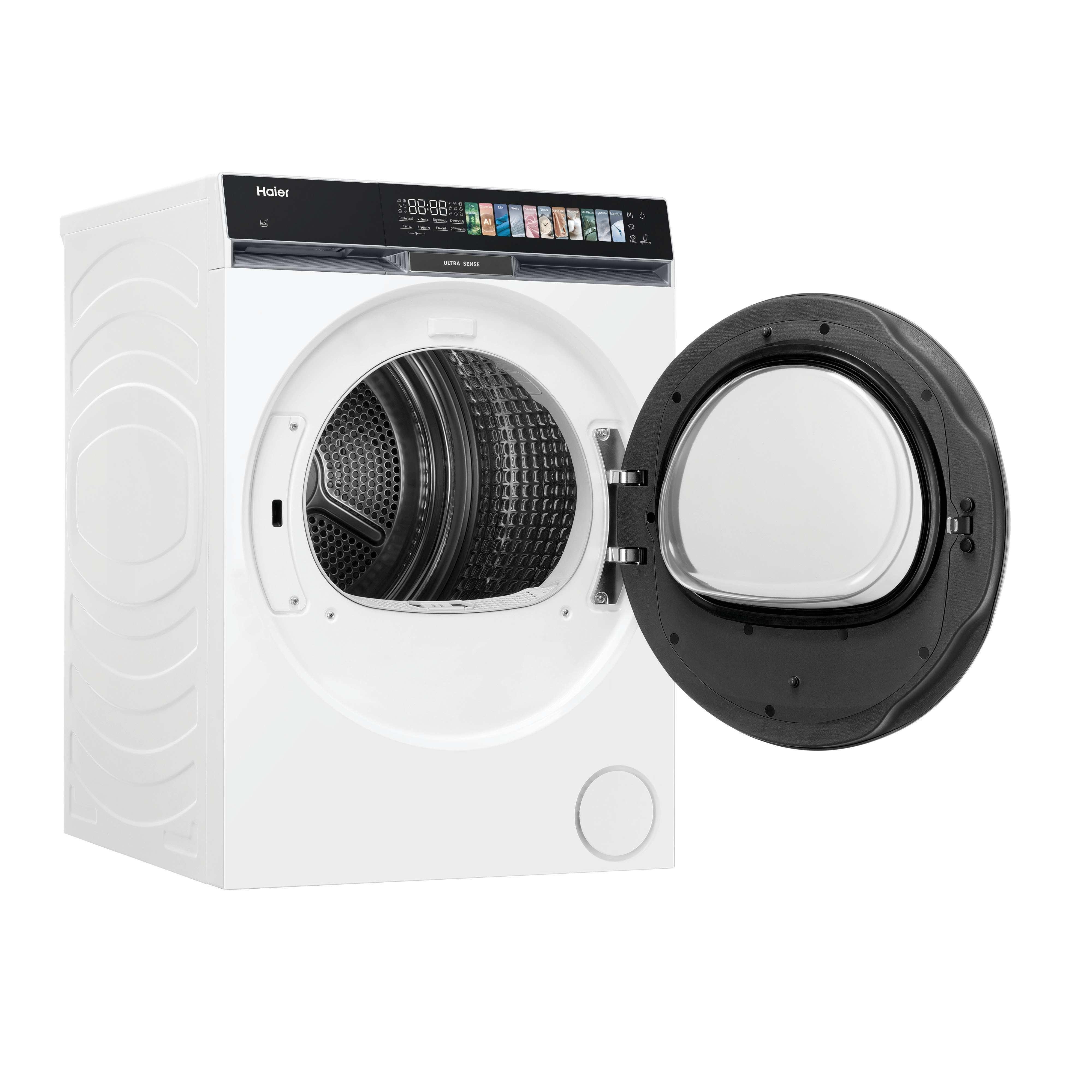 Haier Wärmepumpentrockner HD90-A687U1, Smart AI Automatikprogramm & Ultra Sense