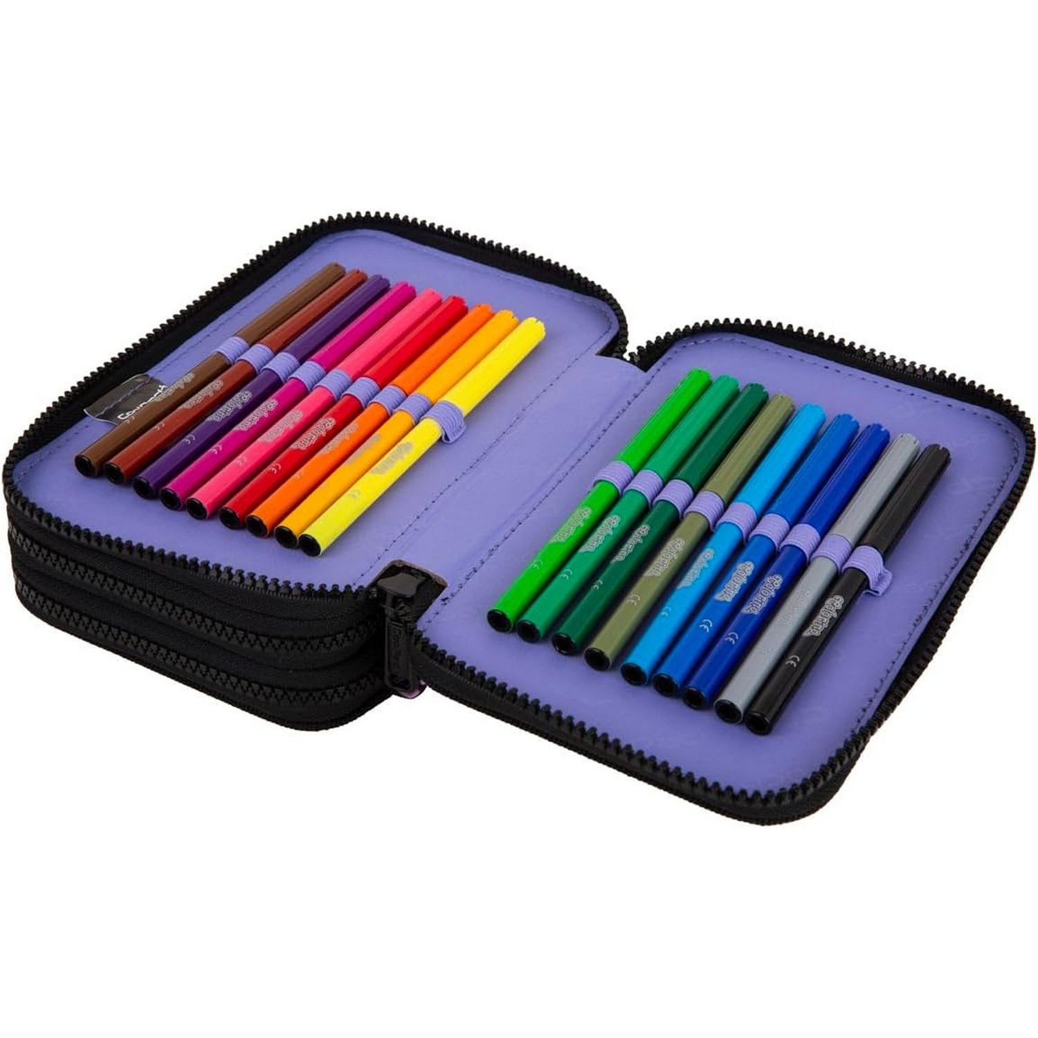 CoolPack Schreibgeräteetui CoolPack Etui JUMPER 3 Zipper 44 teilig, MOOD