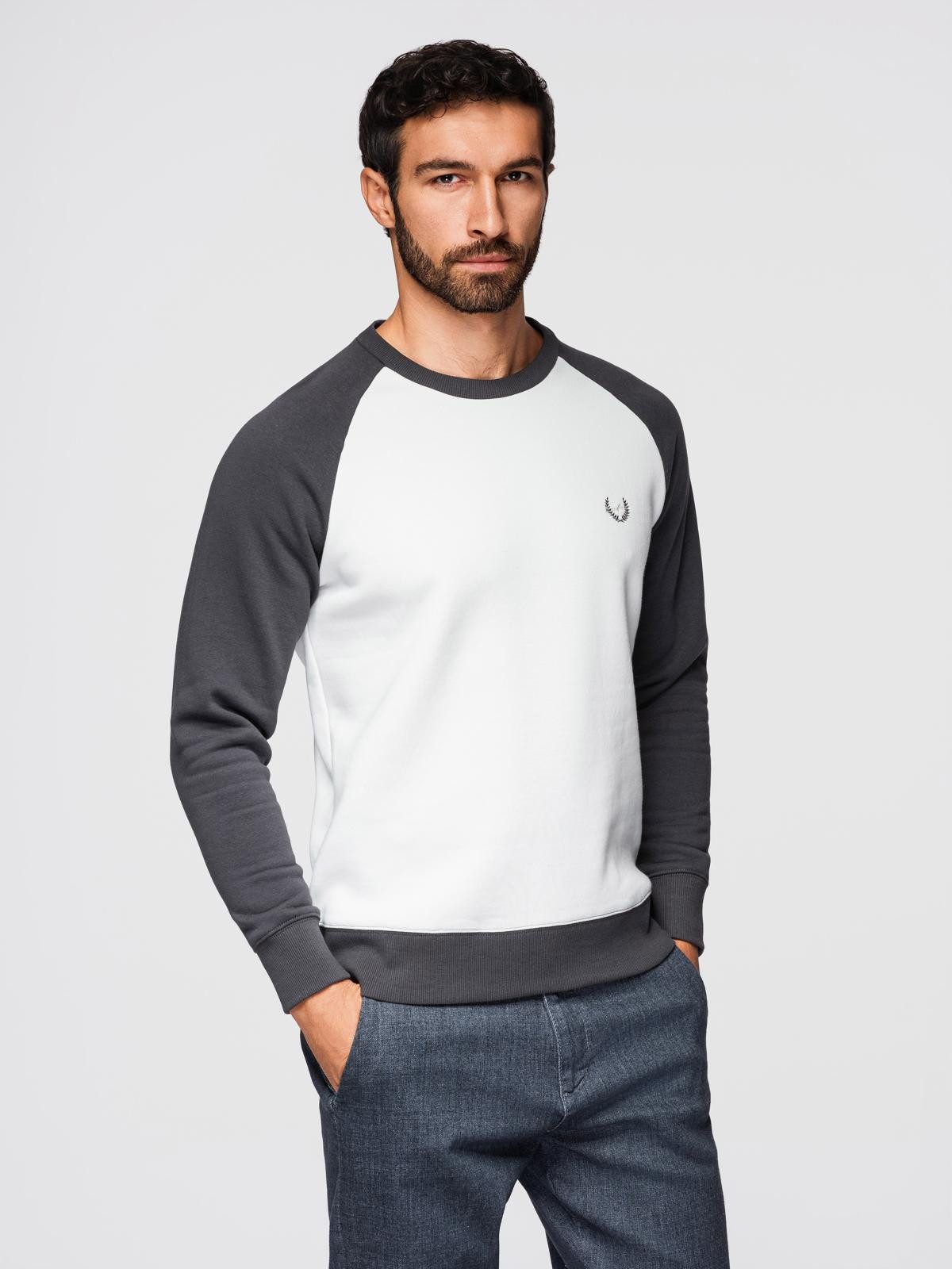 Sweatshirt Herren Sweatshirt Regular Fit mit Raglanärmeln