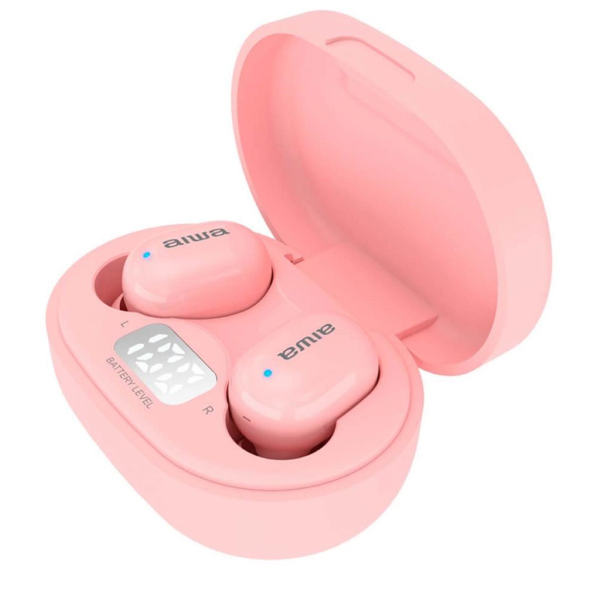 Aiwa EBTW-150 Drahtlose Kopfhörer Bluetooth 5.0 10 m Reichweite In-Ear-Kopfhörer (iOS, Ladeetui: 300mAh)