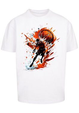 F4NT4STIC T-Shirt Basketball Splash Sport OVERSIZE TEE Print