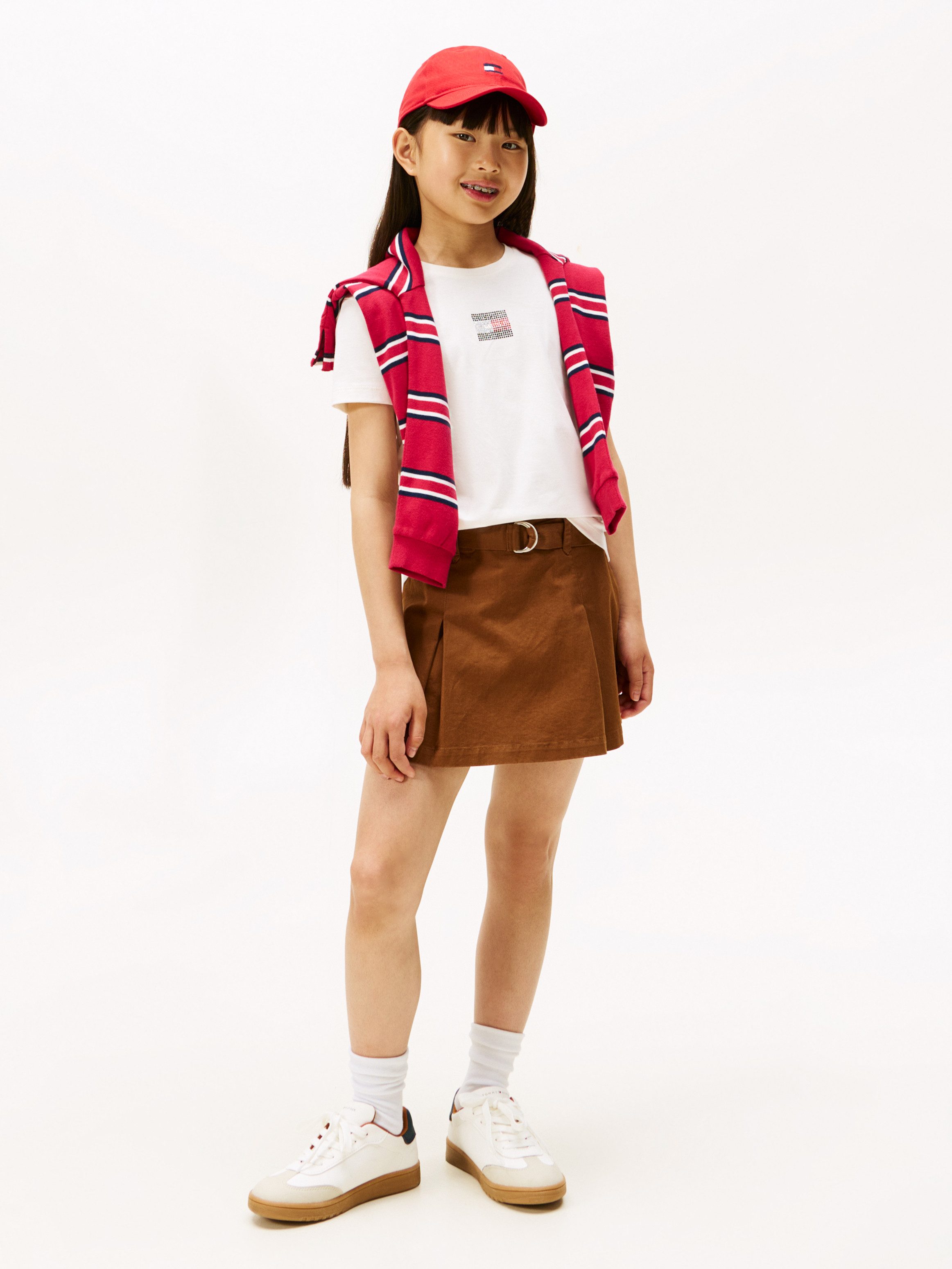 Tommy Hilfiger T-Shirt RHINE STONE FLAG TEE S/S Kinder bis 16 Jahre