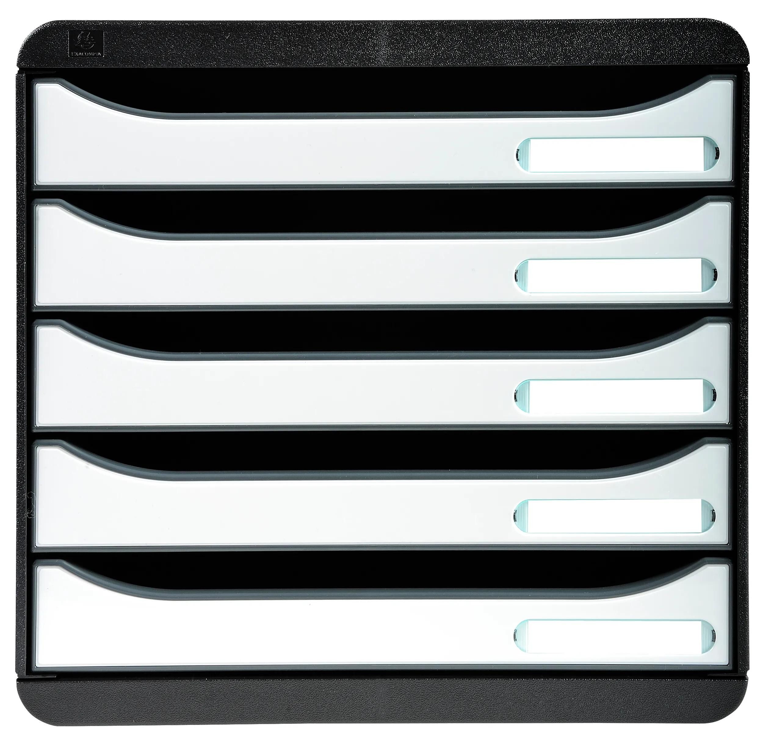 Schubladenbox Schubladenbox Big Box Plus 5 offene Schubladen Glossy Weiß 3097213D