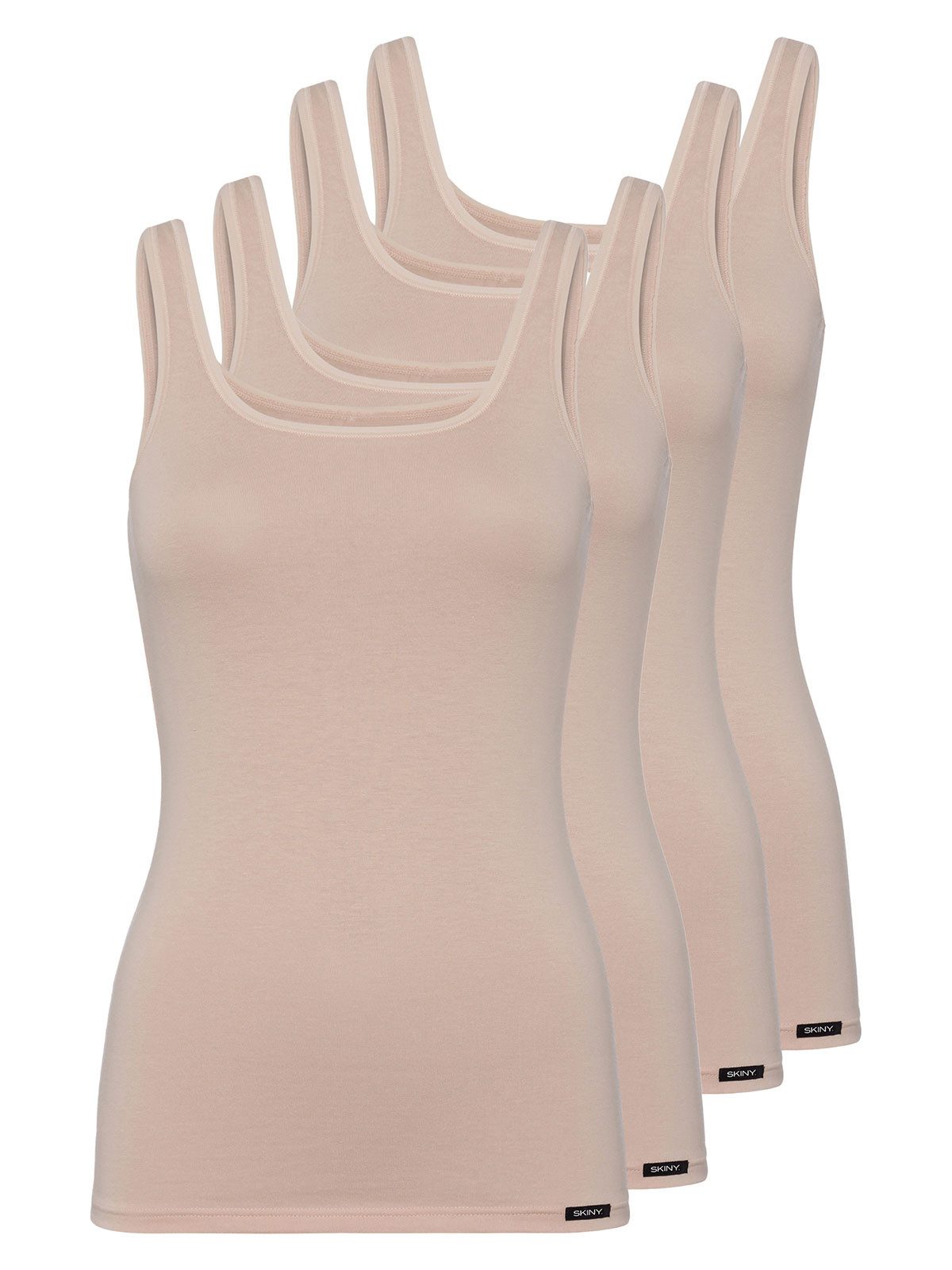 Skiny Achseltop 4er Pack Damen Tank Top Cotton Advantage (Packung, 4-St) -