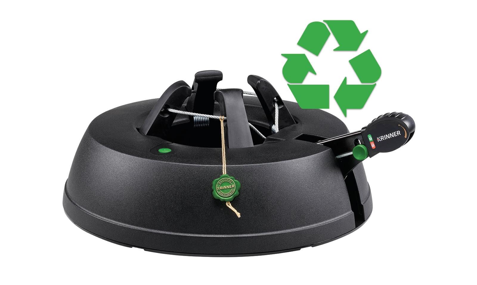 Krinner Christbaumständer KRINNER Green Line S (1-tlg), Original-Rundum-Einseil-Technik