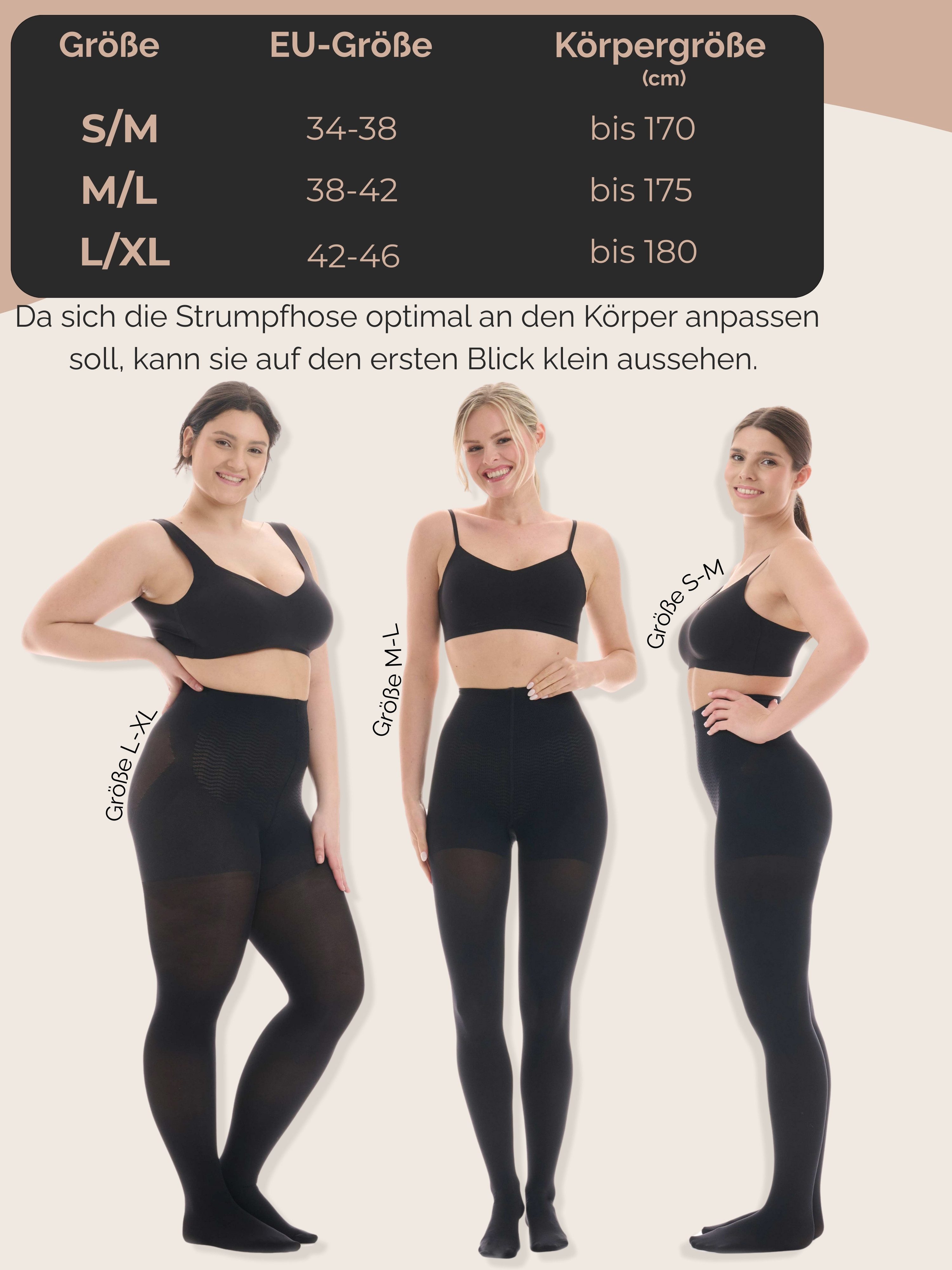 tonest Shaping-Strumpfhose Shape Strumpfhose Damen 80DEN - blickdicht figurformend 80 DEN (Doppelpack 2 St) formt Bauch, Hüften und Po – Bild 4 von 4