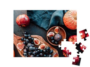 puzzleYOU Puzzle Obst und Gemüse der Saison Herbst, 48 Puzzleteile, puzzleYOU-Kollektionen Obst, Essen und Trinken