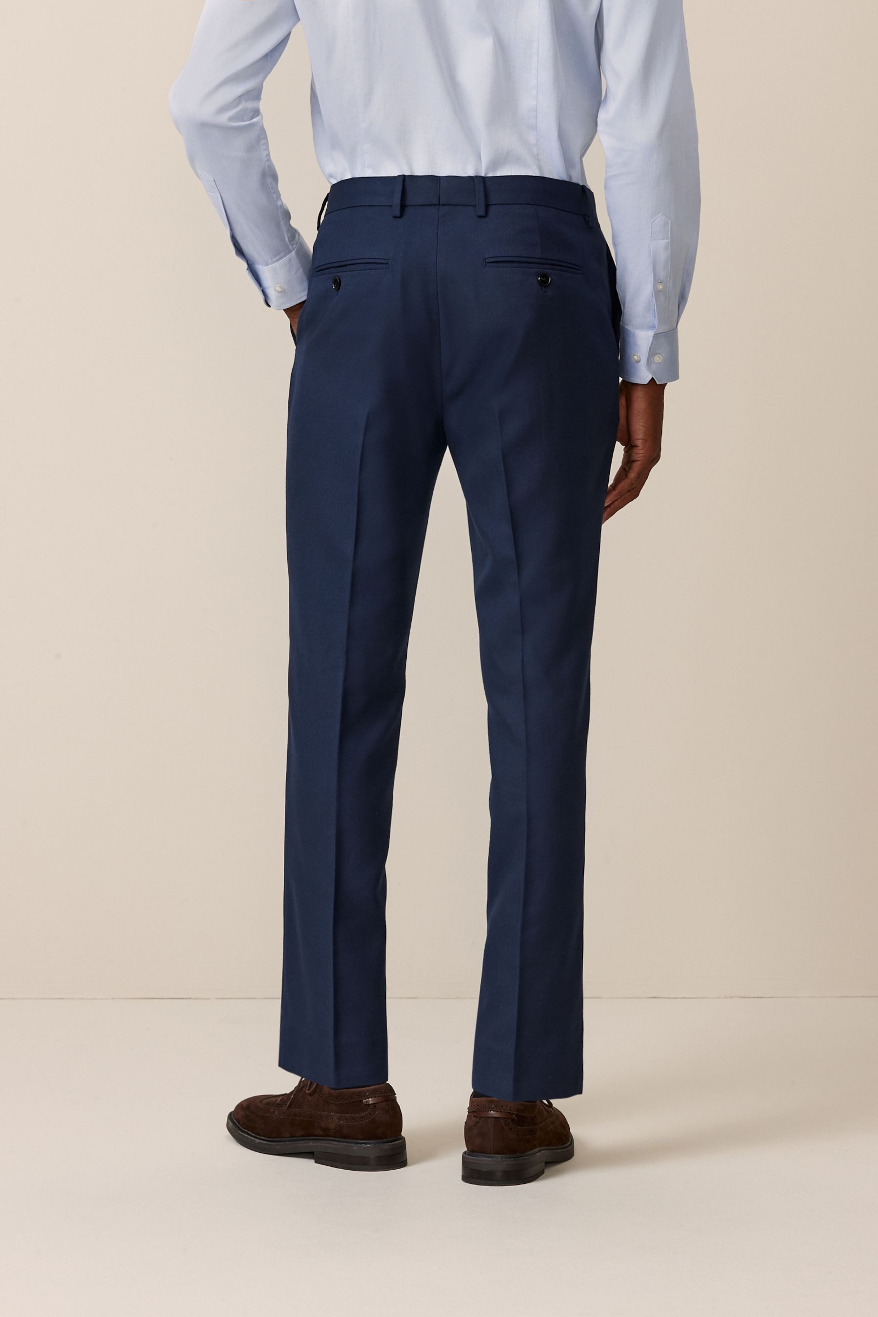 Next Anzughose Strukturierter Anzug: Slim Fit Hose (1-tlg) günstig online kaufen