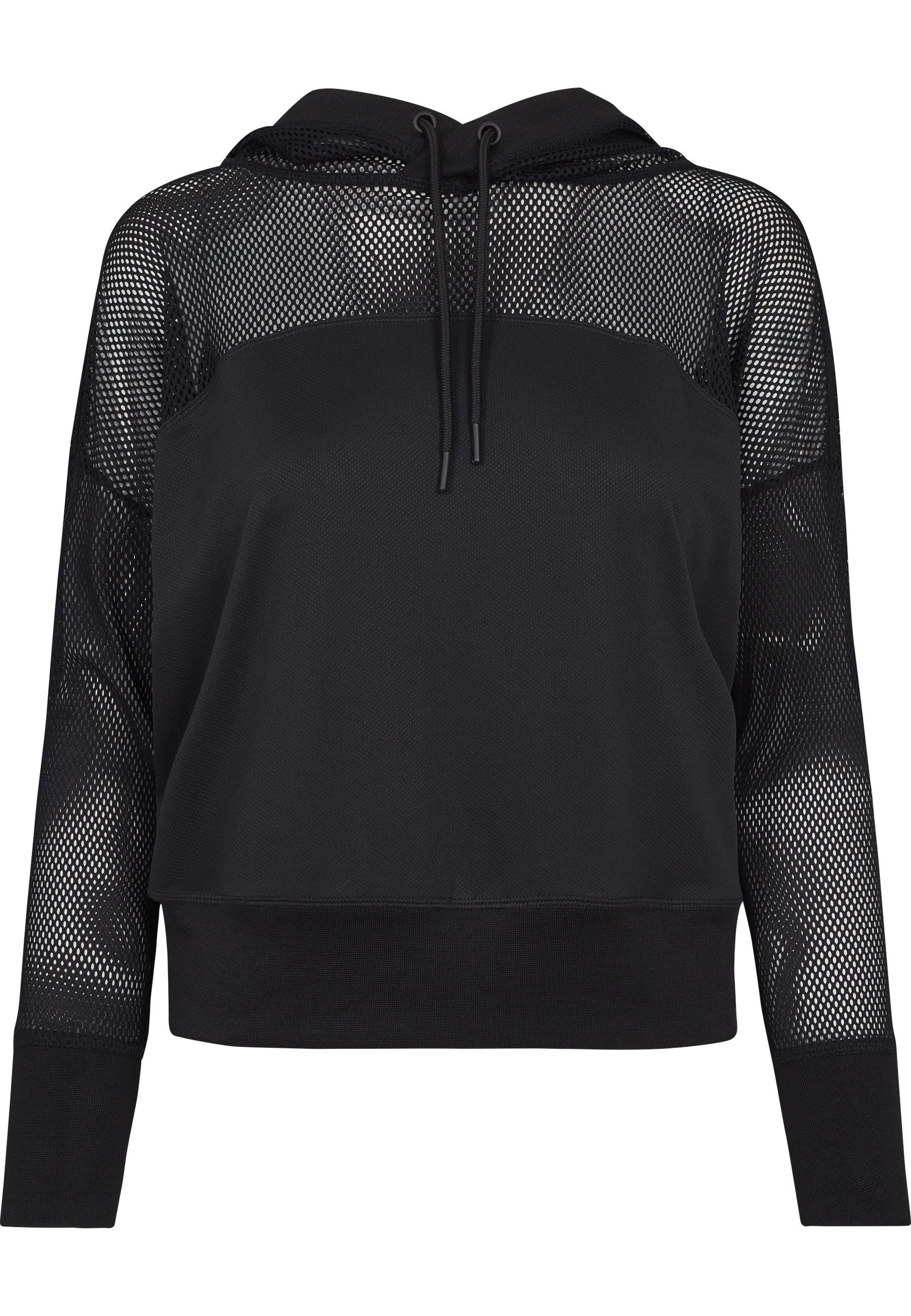 URBAN CLASSICS Rundhalspullover Urban Classics Damen Ladies Mesh Hoody (1-tlg)