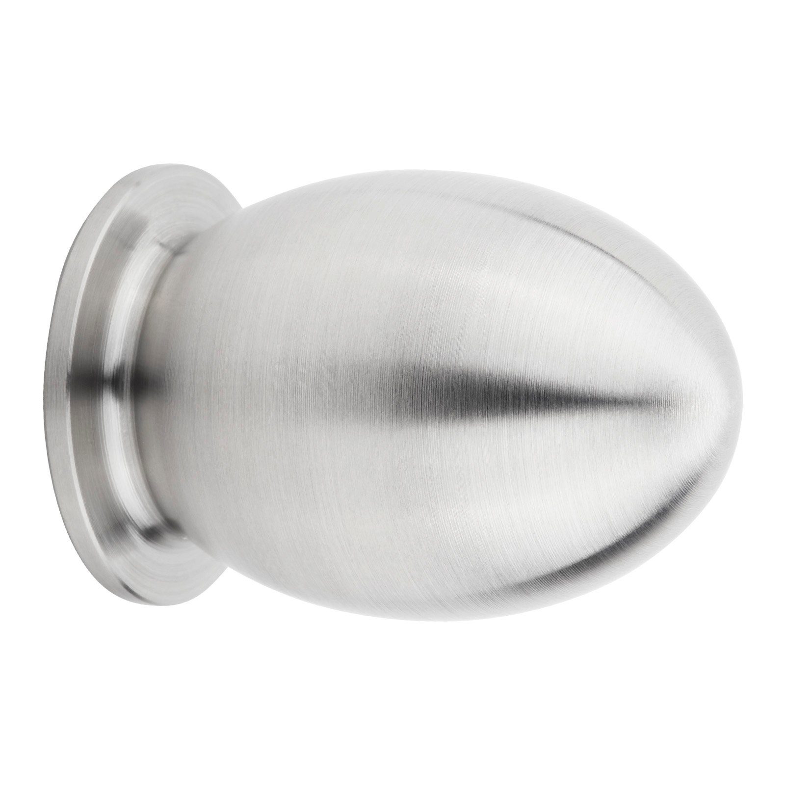 SO-TECH® Möbelknopf Möbelknauf HAMILTON Ø 15- 30 mm Edelstahl gebürstet modern, Höhe: 25 mm / Durchmesser: 15 mm