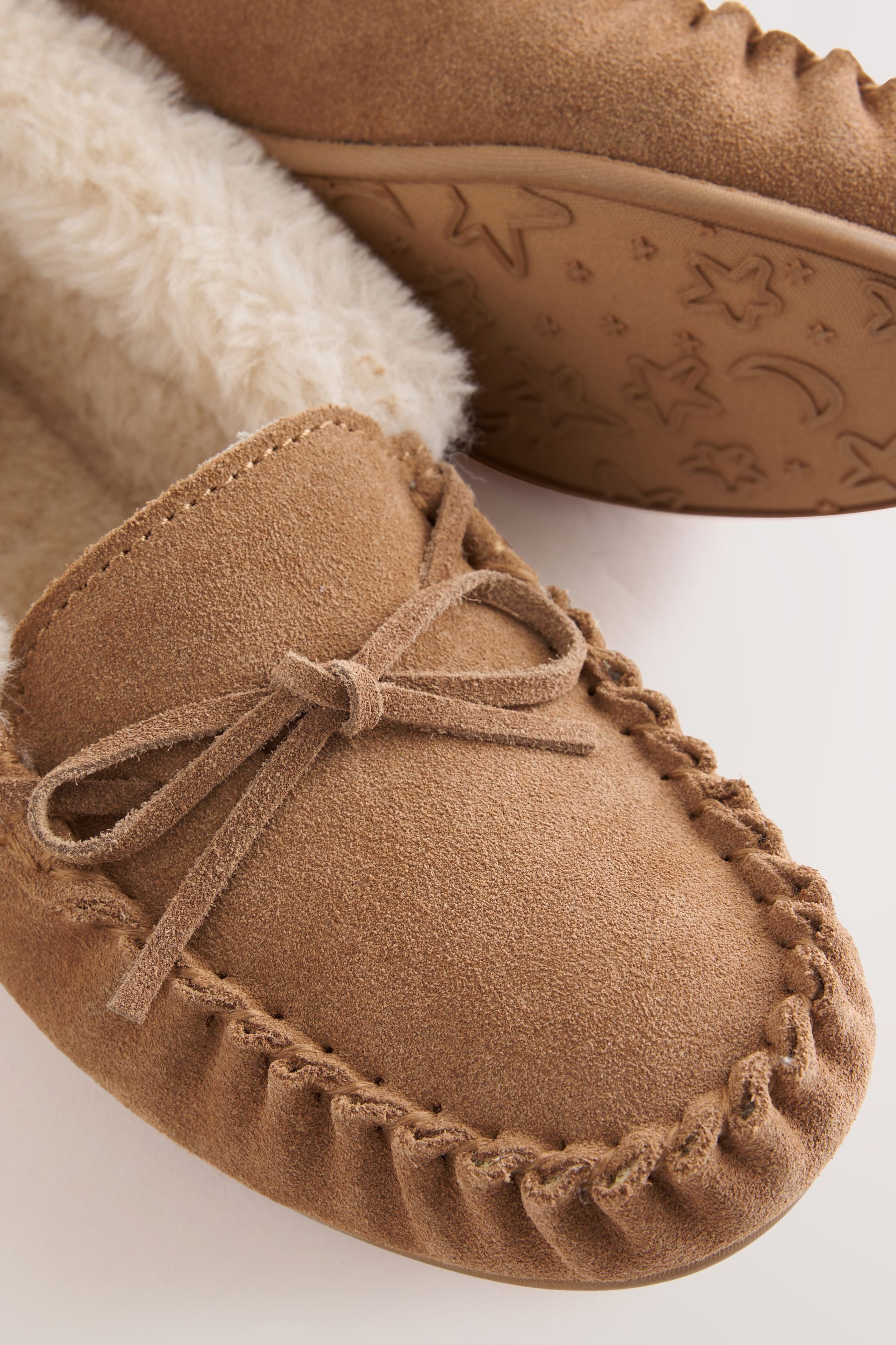 Next Mokassin-Slipper aus Veloursleder Hausschuh (1-tlg)