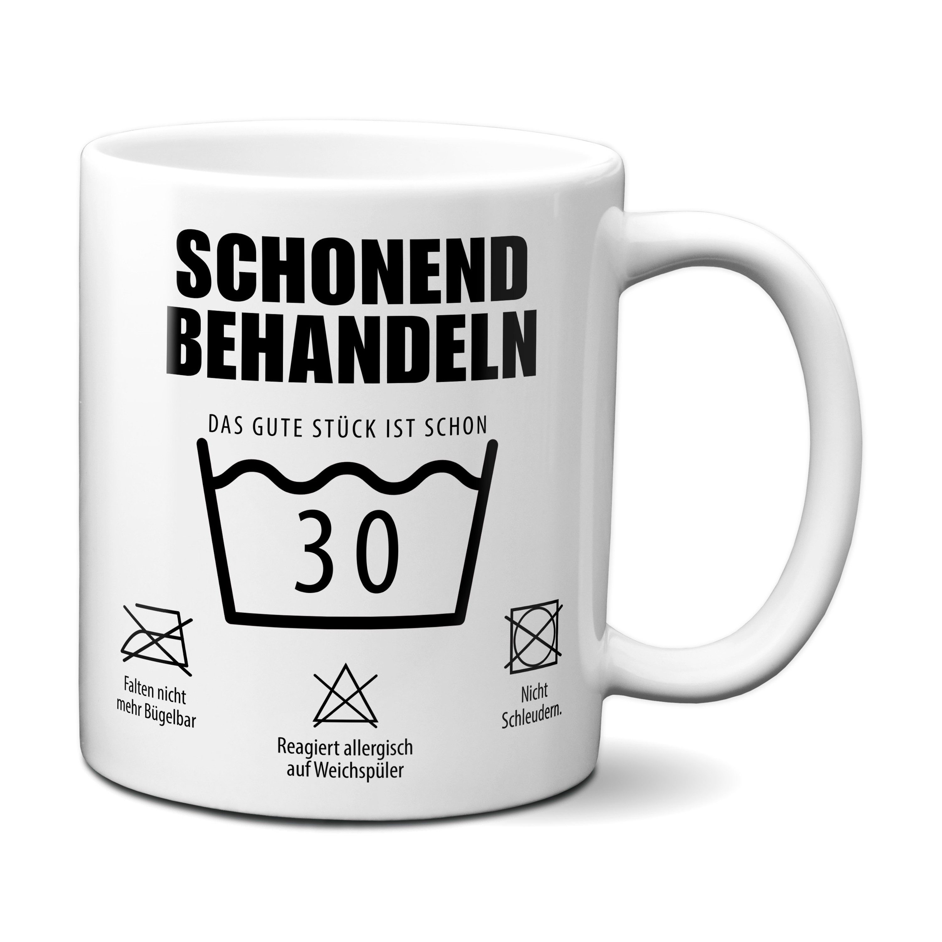 TASSENKING Tasse, Schonend behandeln. Das gute Stück ist schon 30.
