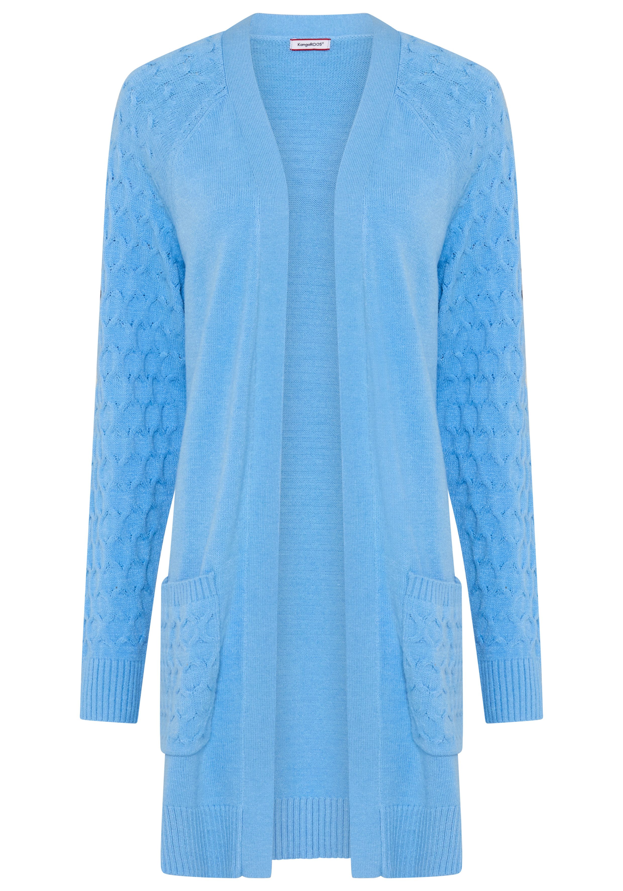 KangaROOS Cardigan casual Stil, bequeme Passform, mit Raglanärmeln günstig online kaufen