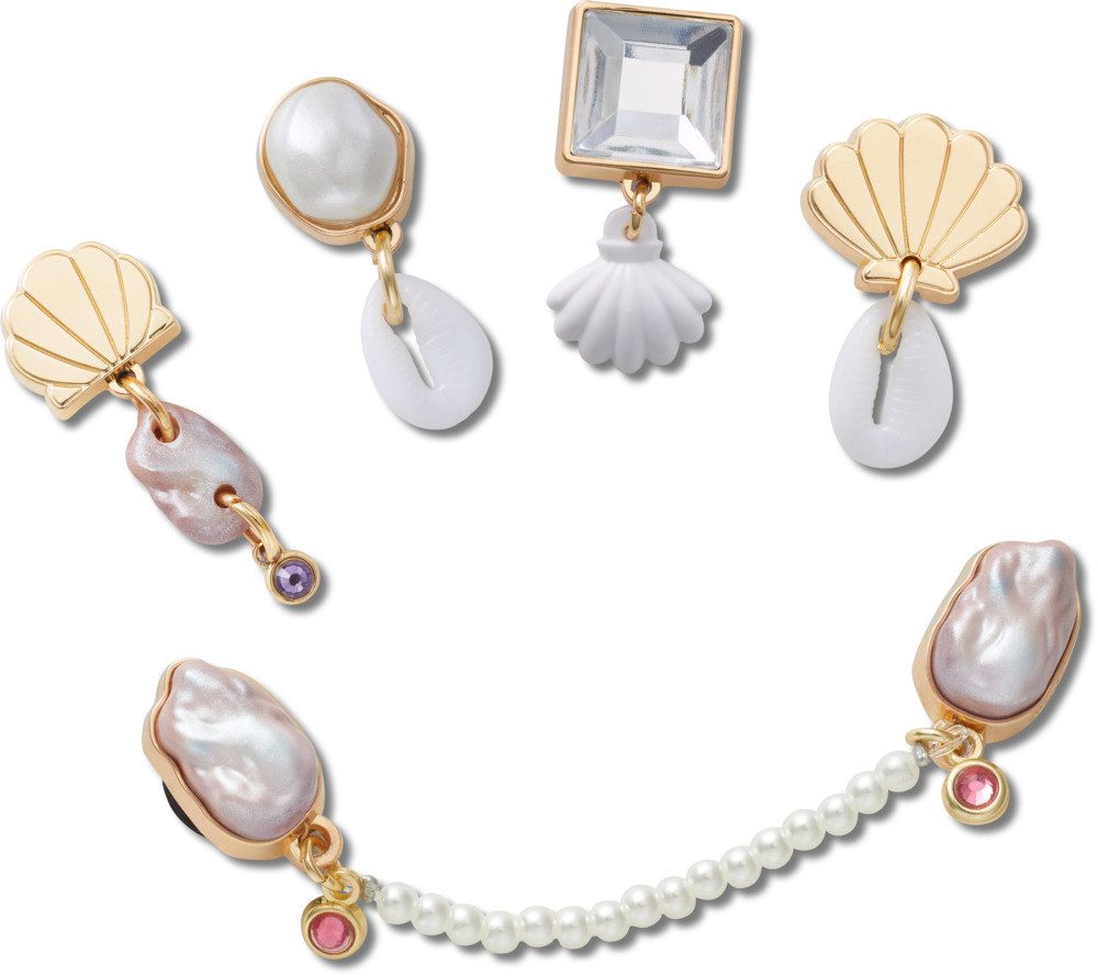 Crocs Schuhanstecker Jibbitz™ Elevated Pearl (Set, 5-tlg., Kein Spielzeug. Nicht für Kinder unter 3 Jahren geeignet), Urlaubsfeeling mit Perlen Anstecker für Crocs