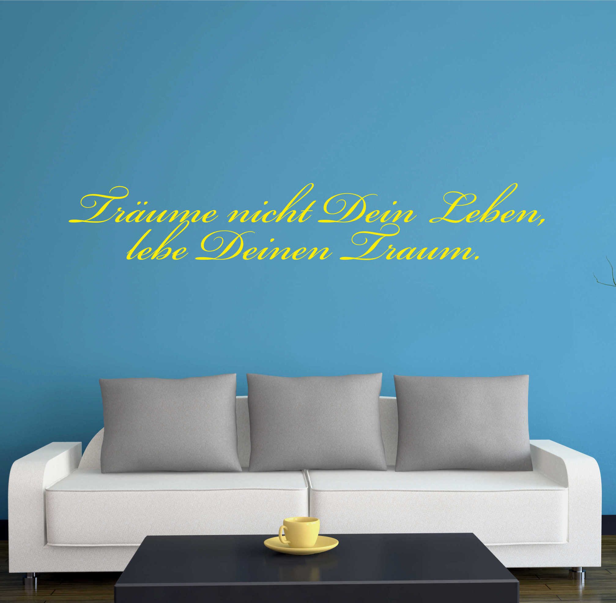 INDIGOS UG Wandtattoo Wandtattoo - Wandaufkleber - w188 Träume nicht Spruch Wandaufkleber