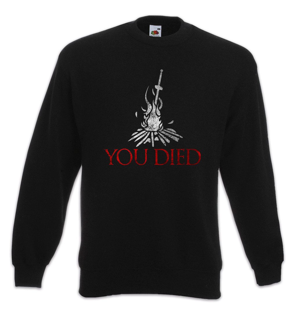 Sweatshirt You Died Soul Sweatshirt Shirt Firelink Shrine Dark Gamer Kult Souls