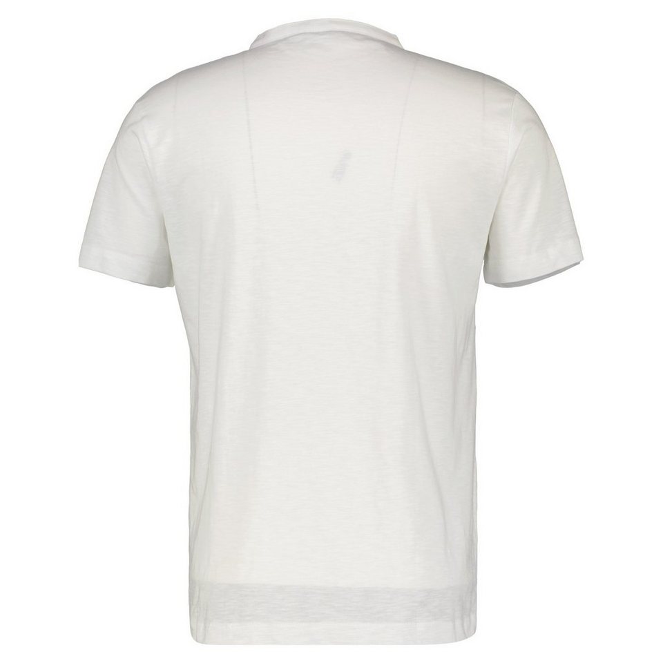 LERROS Kurzarmshirt LERROS Serafino-Shirt in Strukturqualitäit, T-Shirt