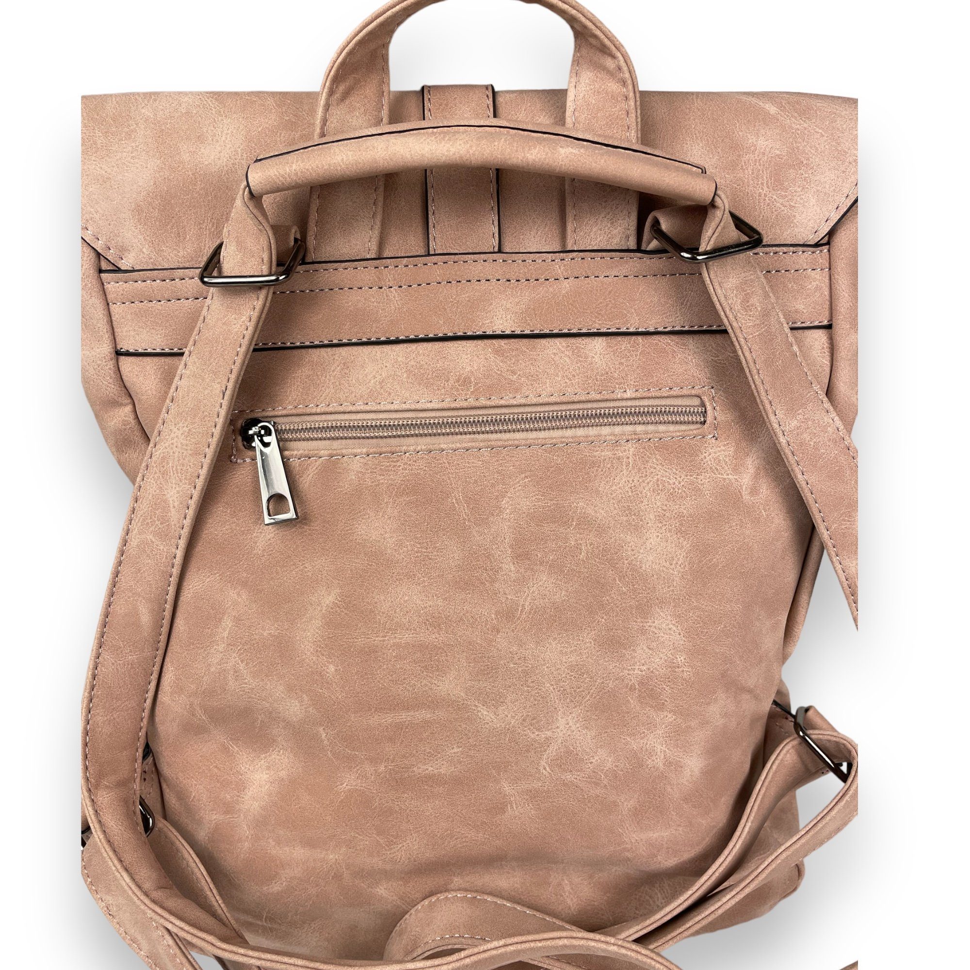 Taschen4life Cityrucksack 2in1 Damen Multifunktions Rucksacktasche D5768, Rucksack & Umhängetasche in Einem