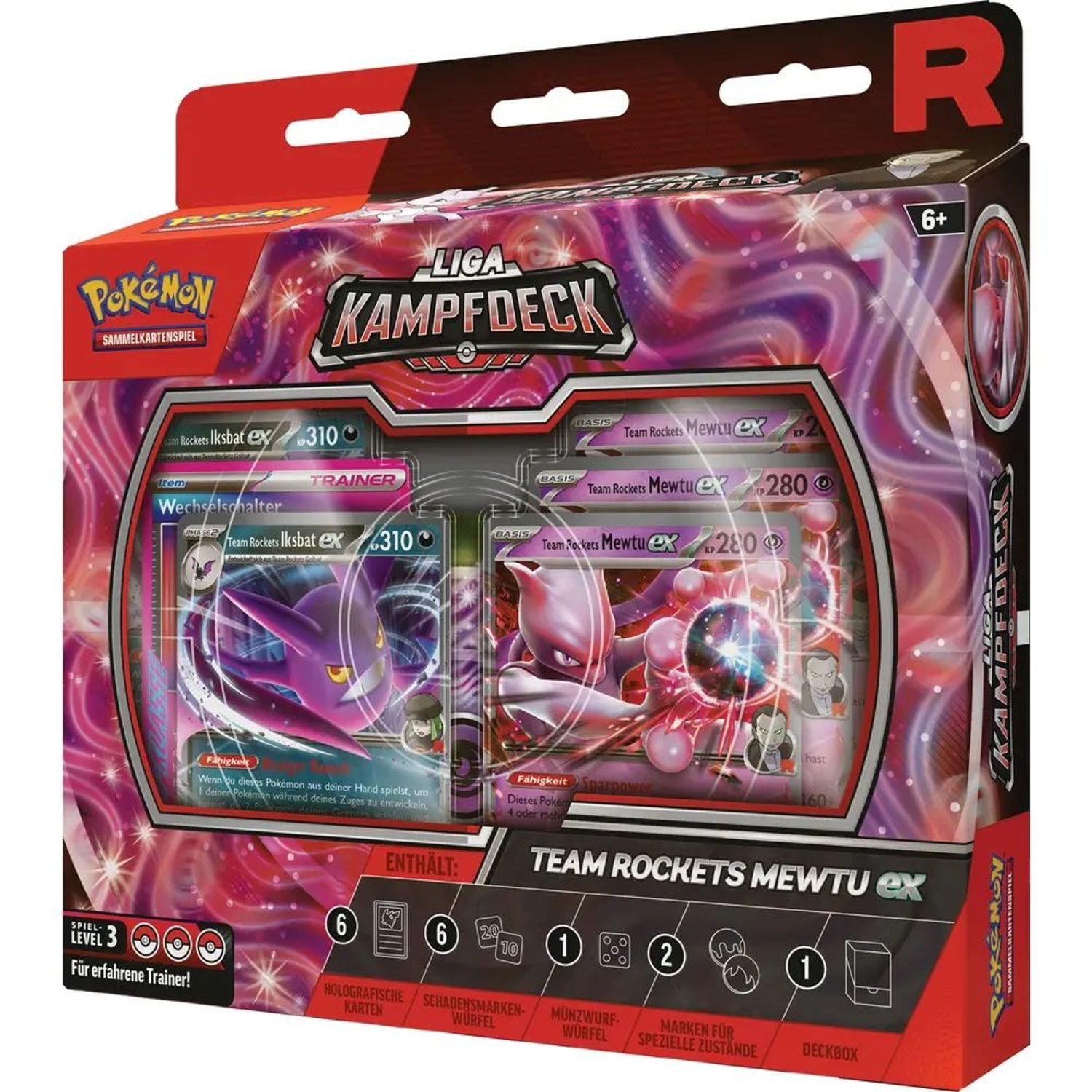 POKÉMON Sammelkarte Team Rockets, 1 sofort spielbares Deck mit 60 Karten