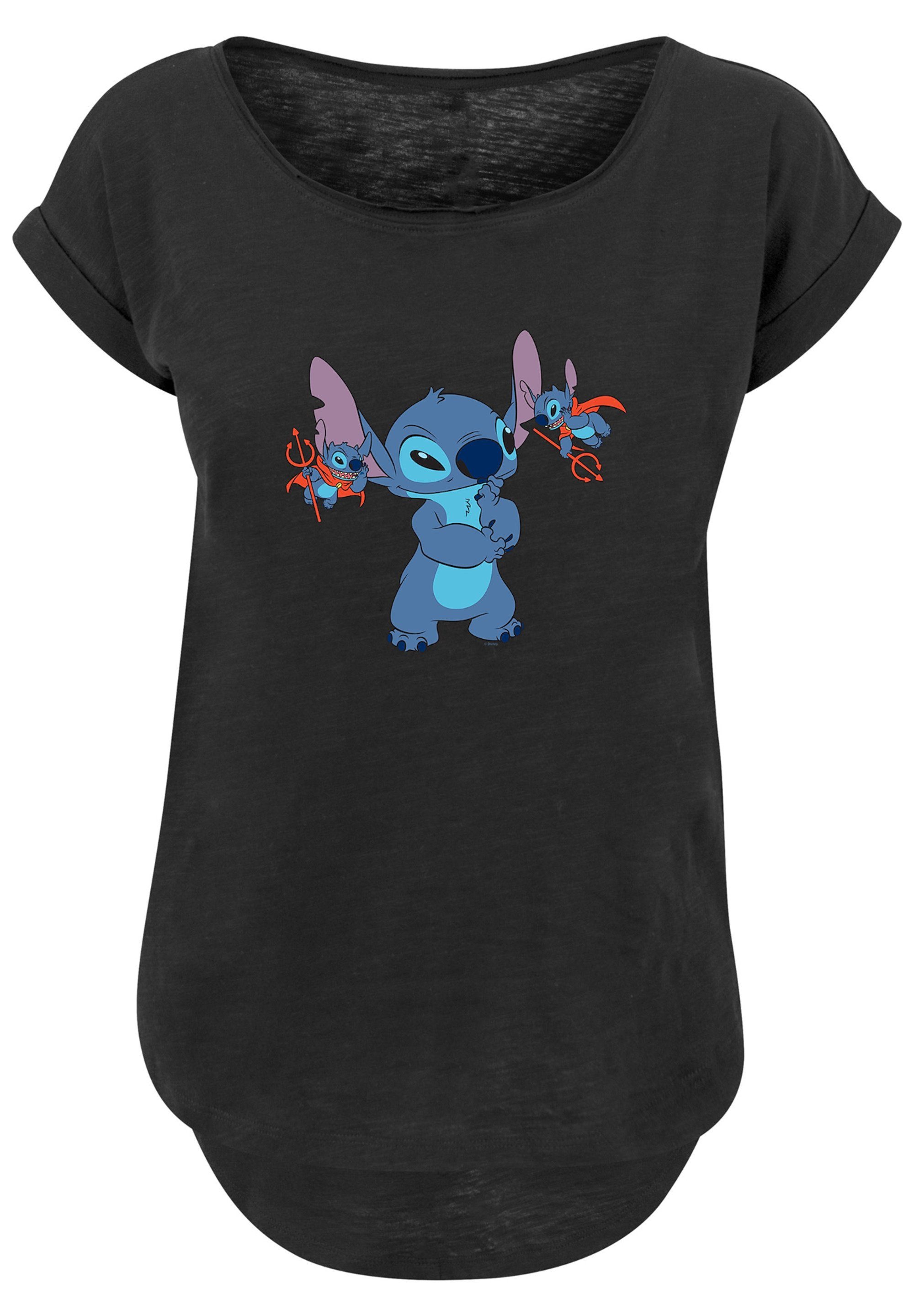 F4NT4STIC T-Shirt Lilo And Stitch schwarz Print Little Devils