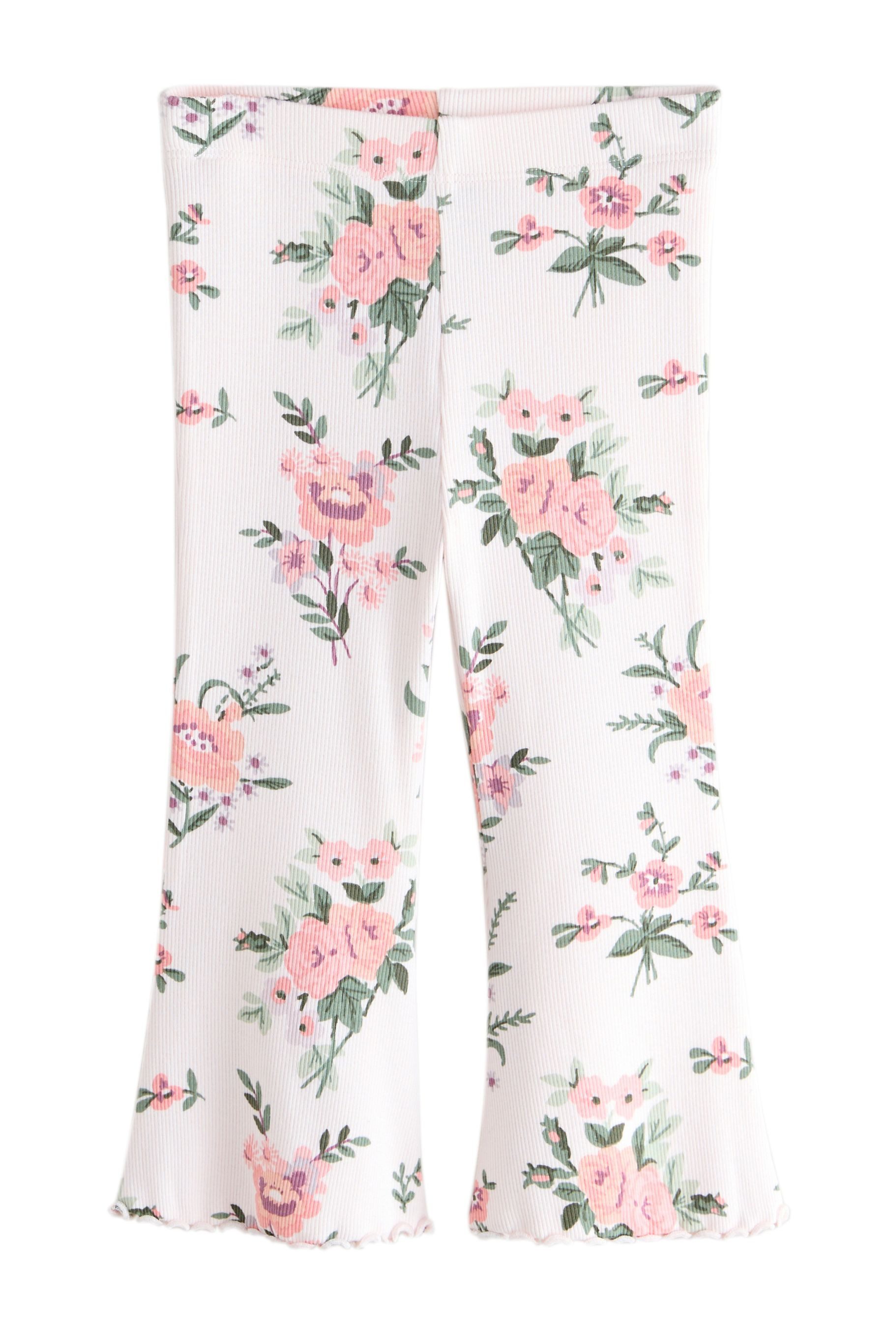 Next Leggings Gerippte Leggings mit ausgestelltem Bein (1-tlg)
