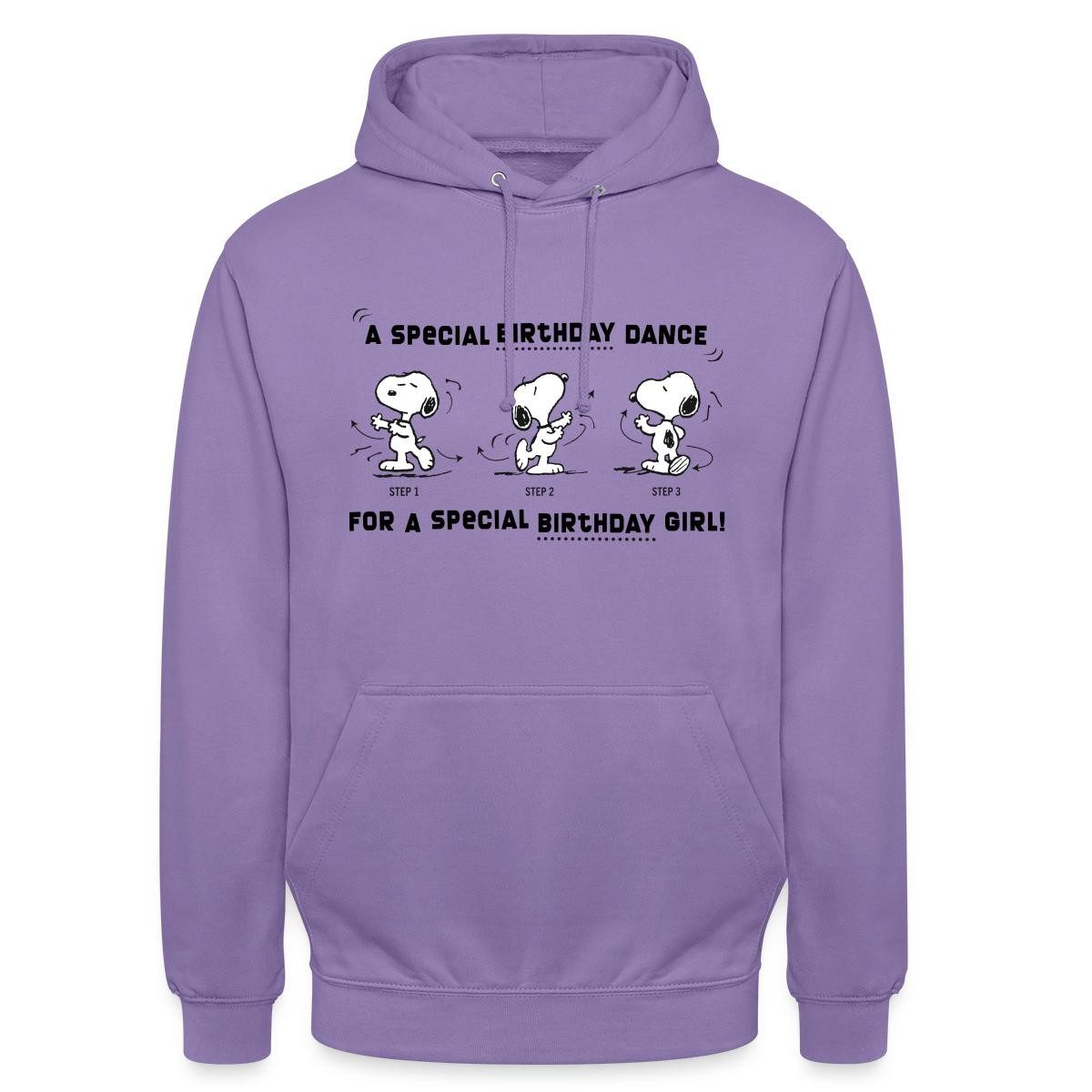 Spreadshirt Hoodie Peanuts Design Snoopy Geburtstagstanz Mädchen Unisex Hoodie (1-tlg)